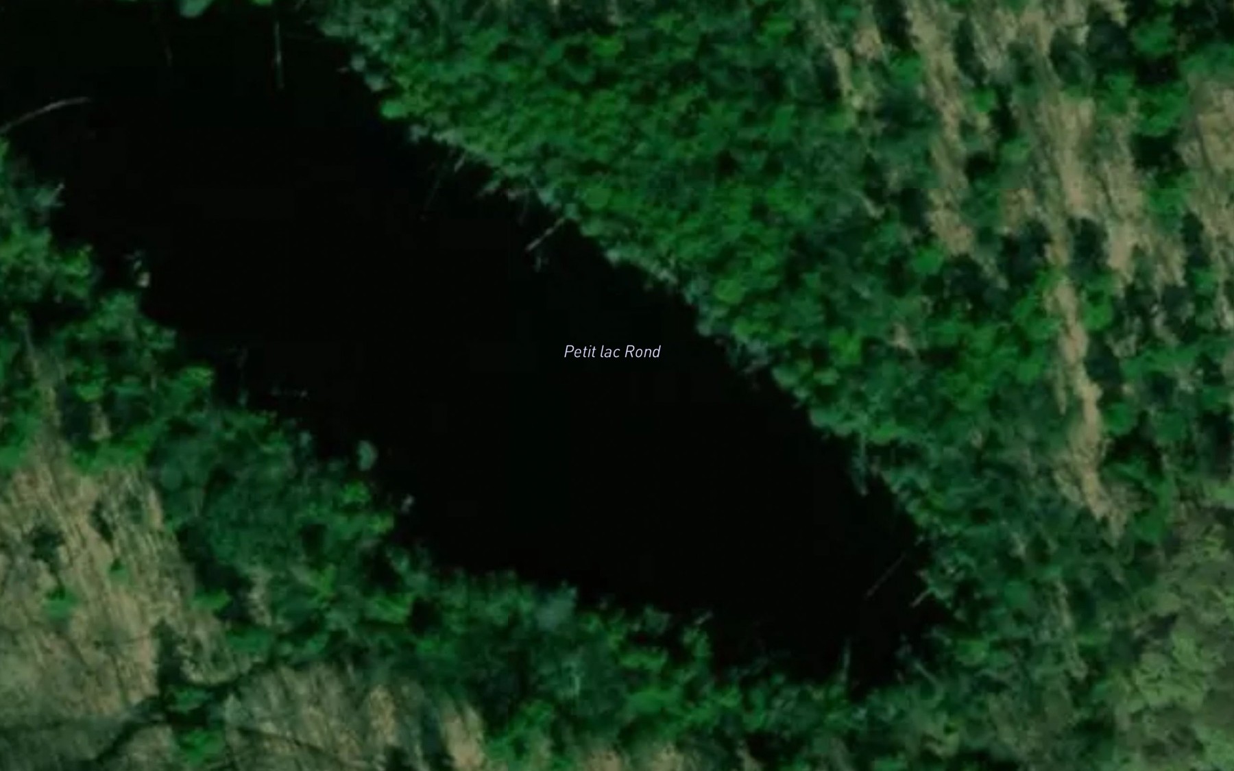 Satellite map of the Petit lac Rond