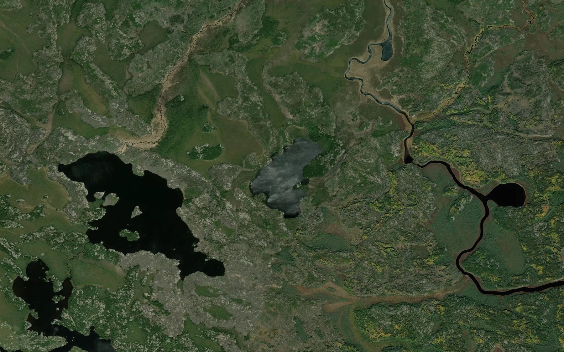 Satellite map of the Moose Lake