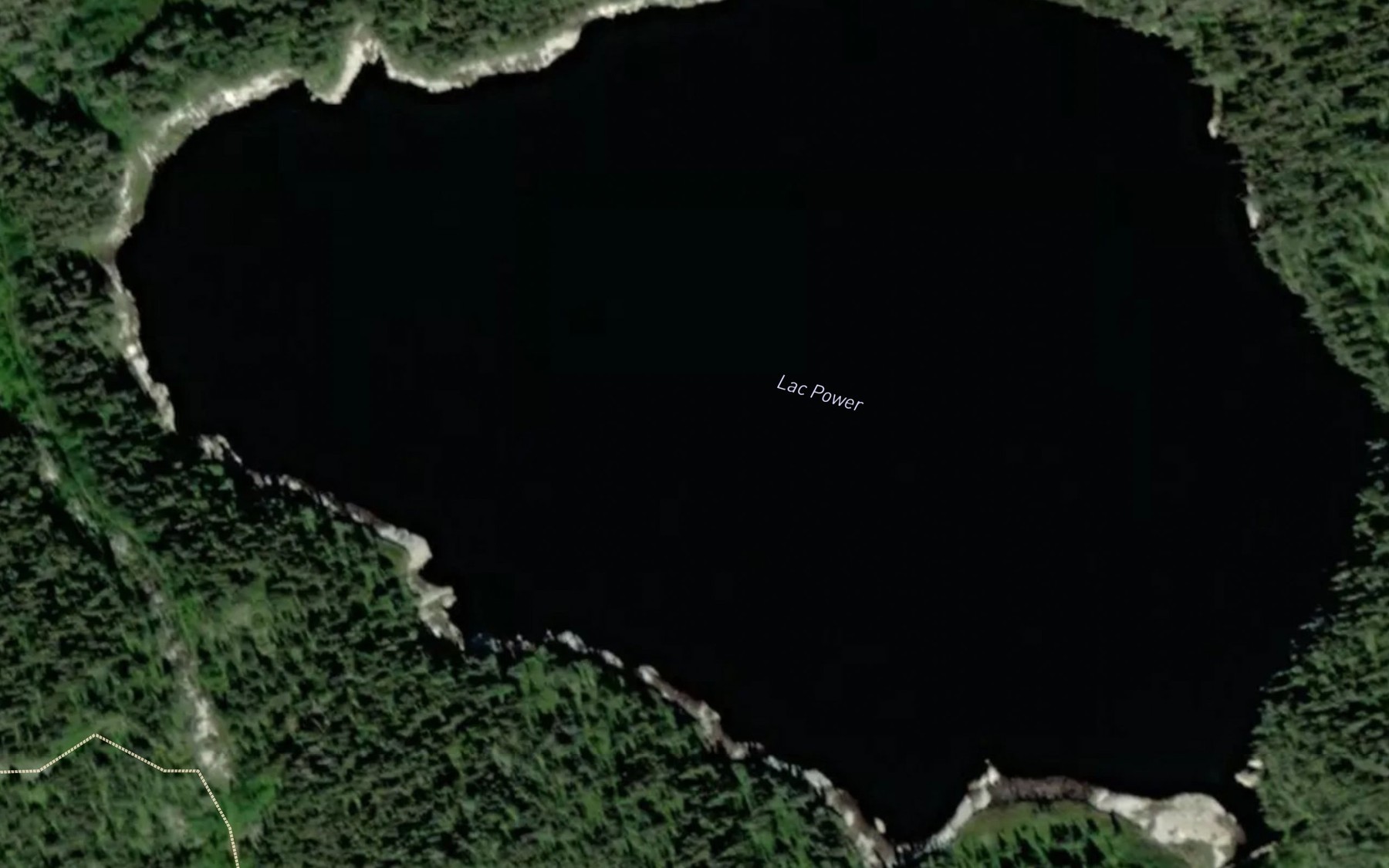 Satellite map of the Lac Morris