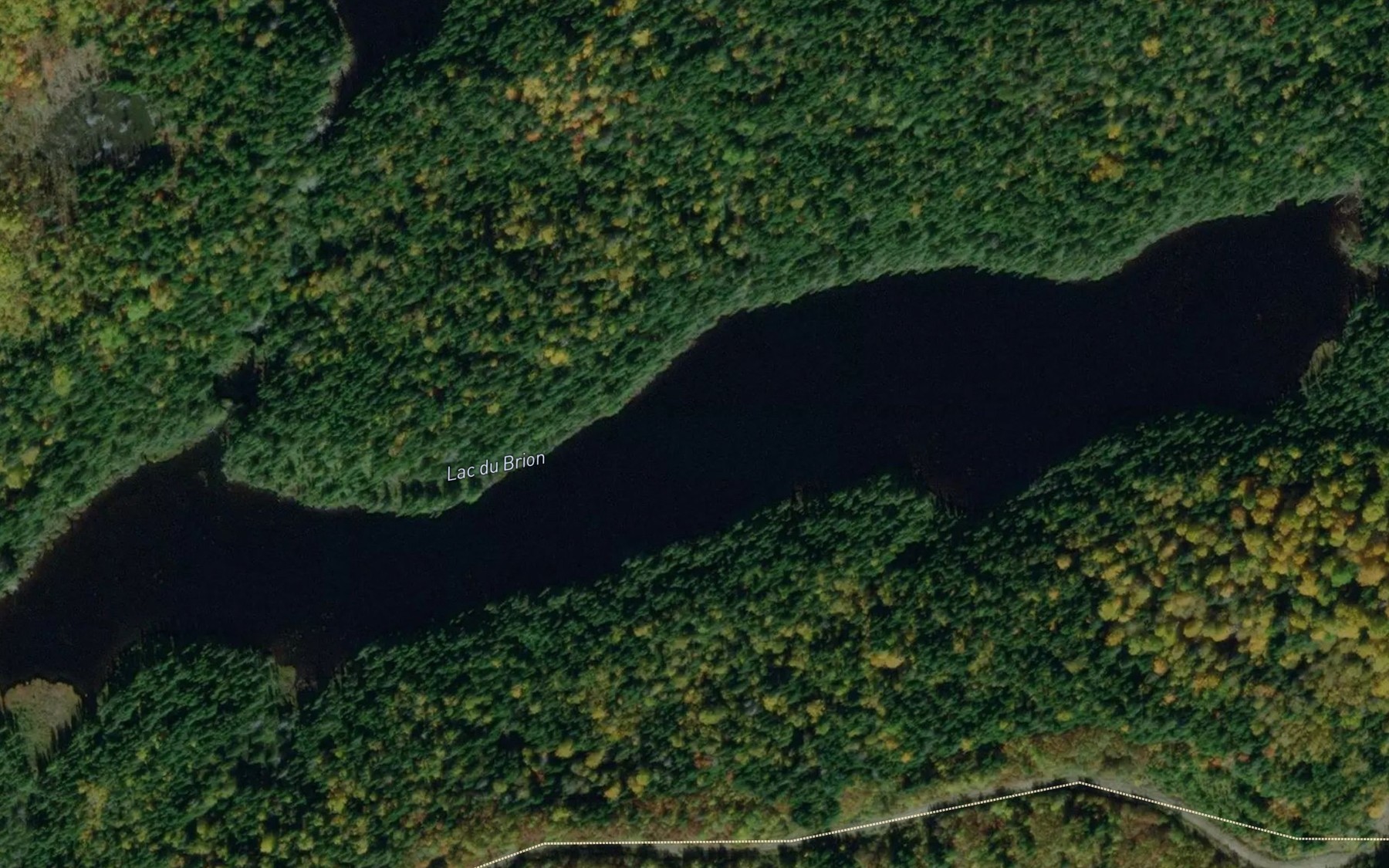 Satellite map of the Lac du Brion