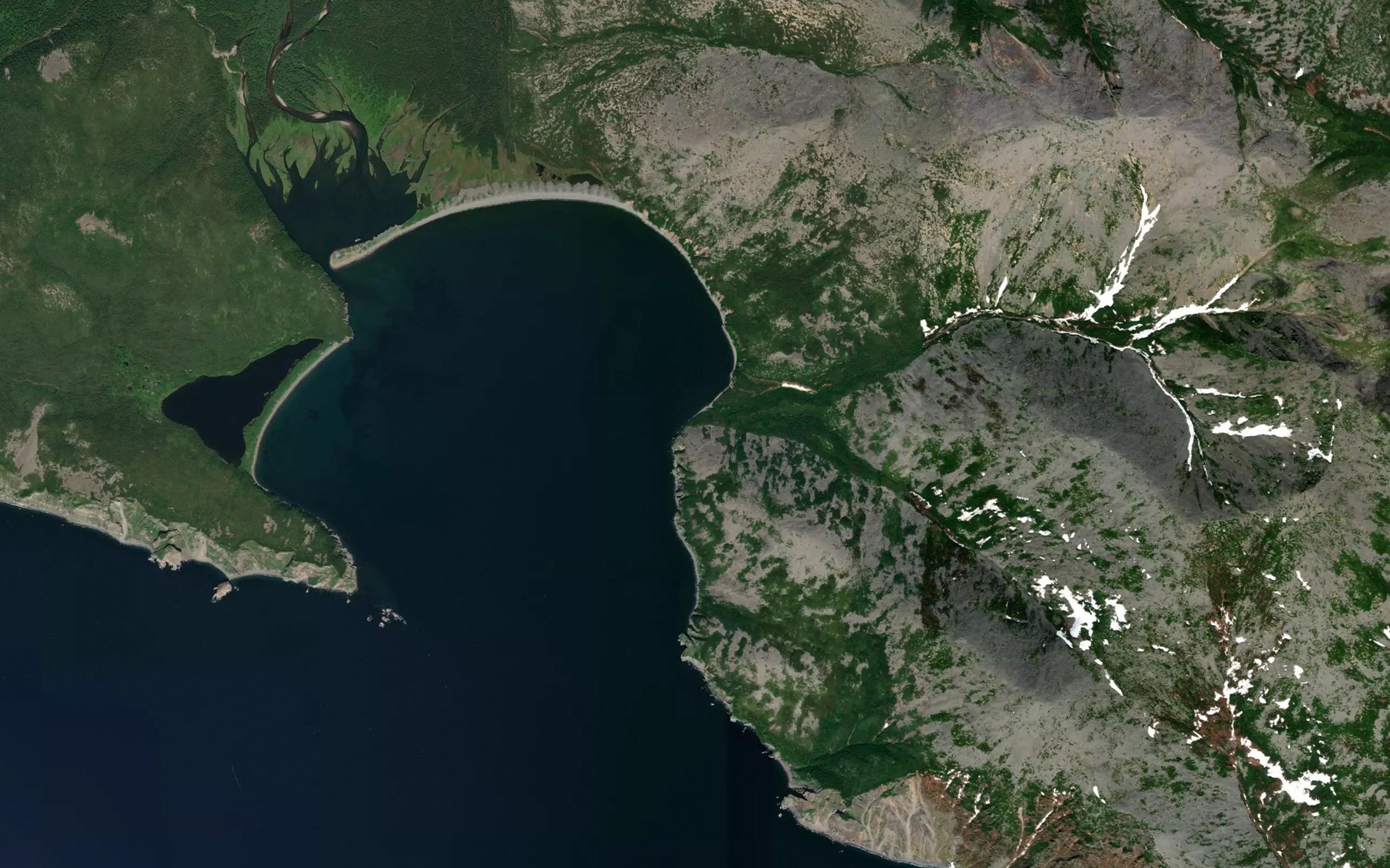 Satellite map of the Kristal'nyy