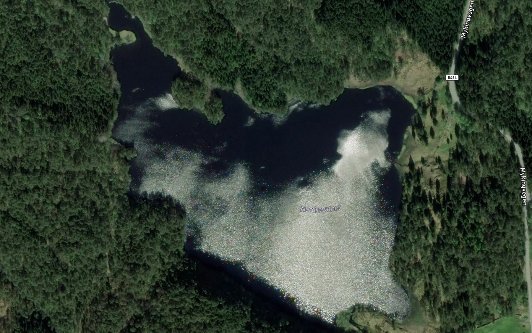Satellite map of the Nordravatnet