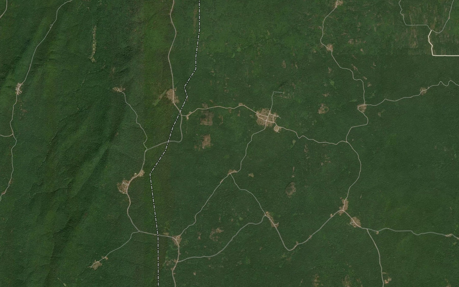 Satellite map of the River Elegungun