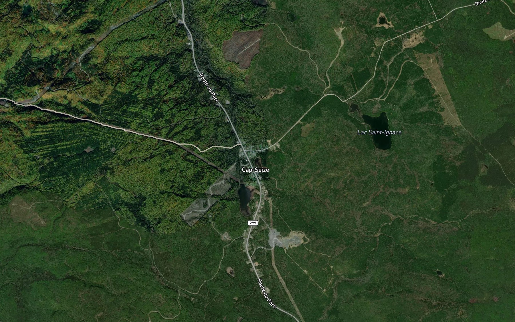 Satellite map of the Lac du Fronteau du Neuf