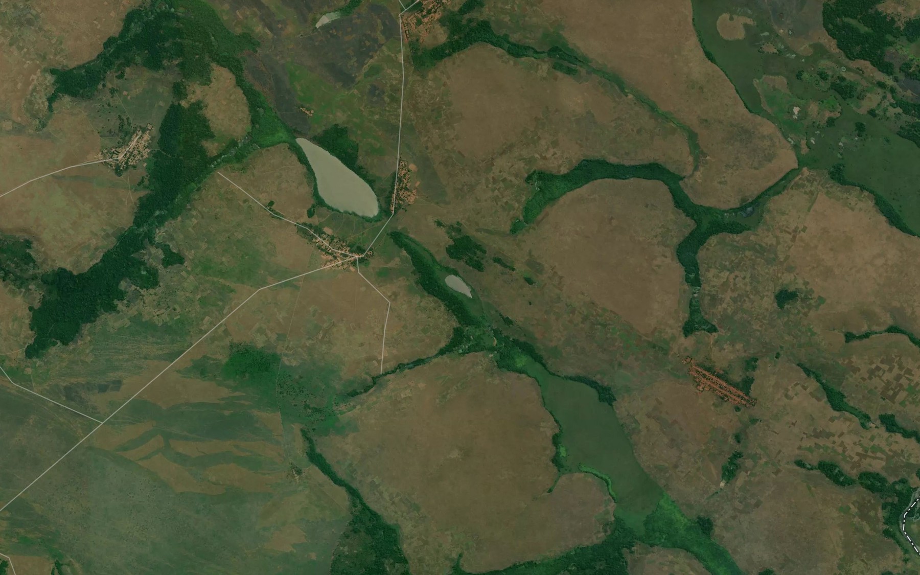 Satellite map of the Lac Kitonka