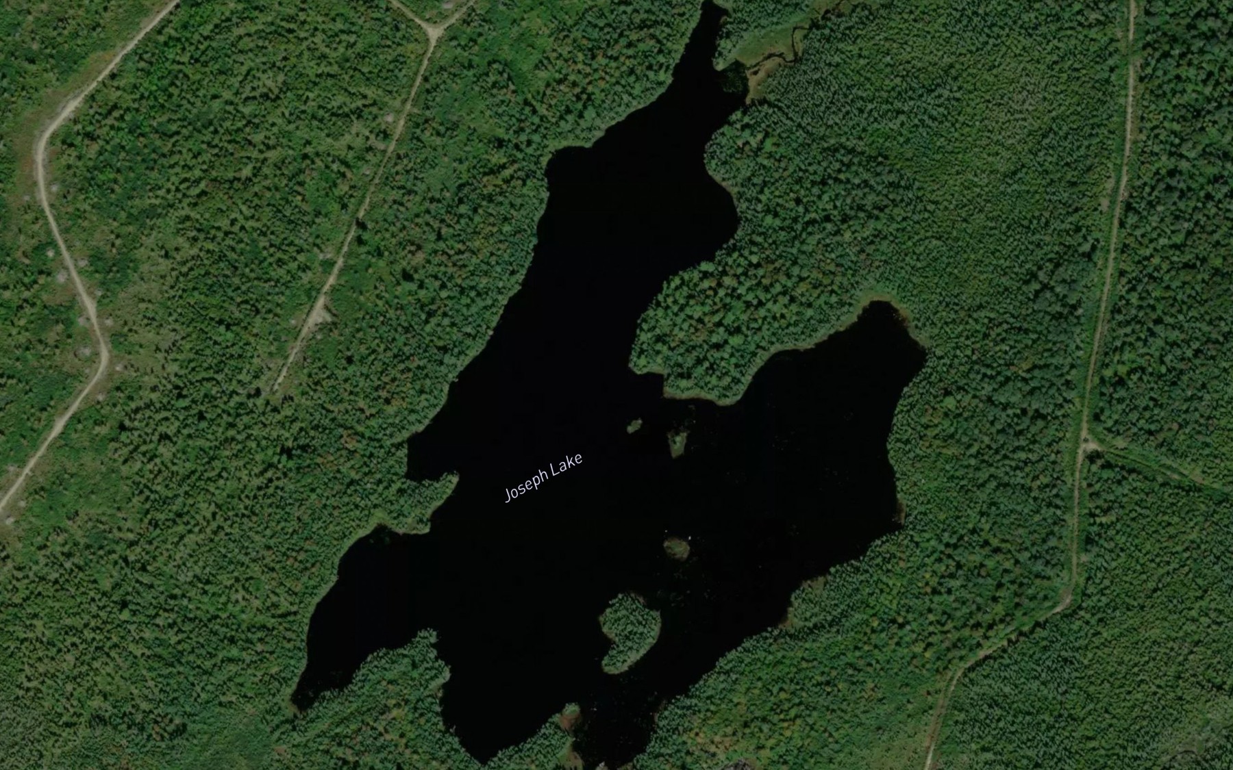 Satellite map of the Joseph Lake
