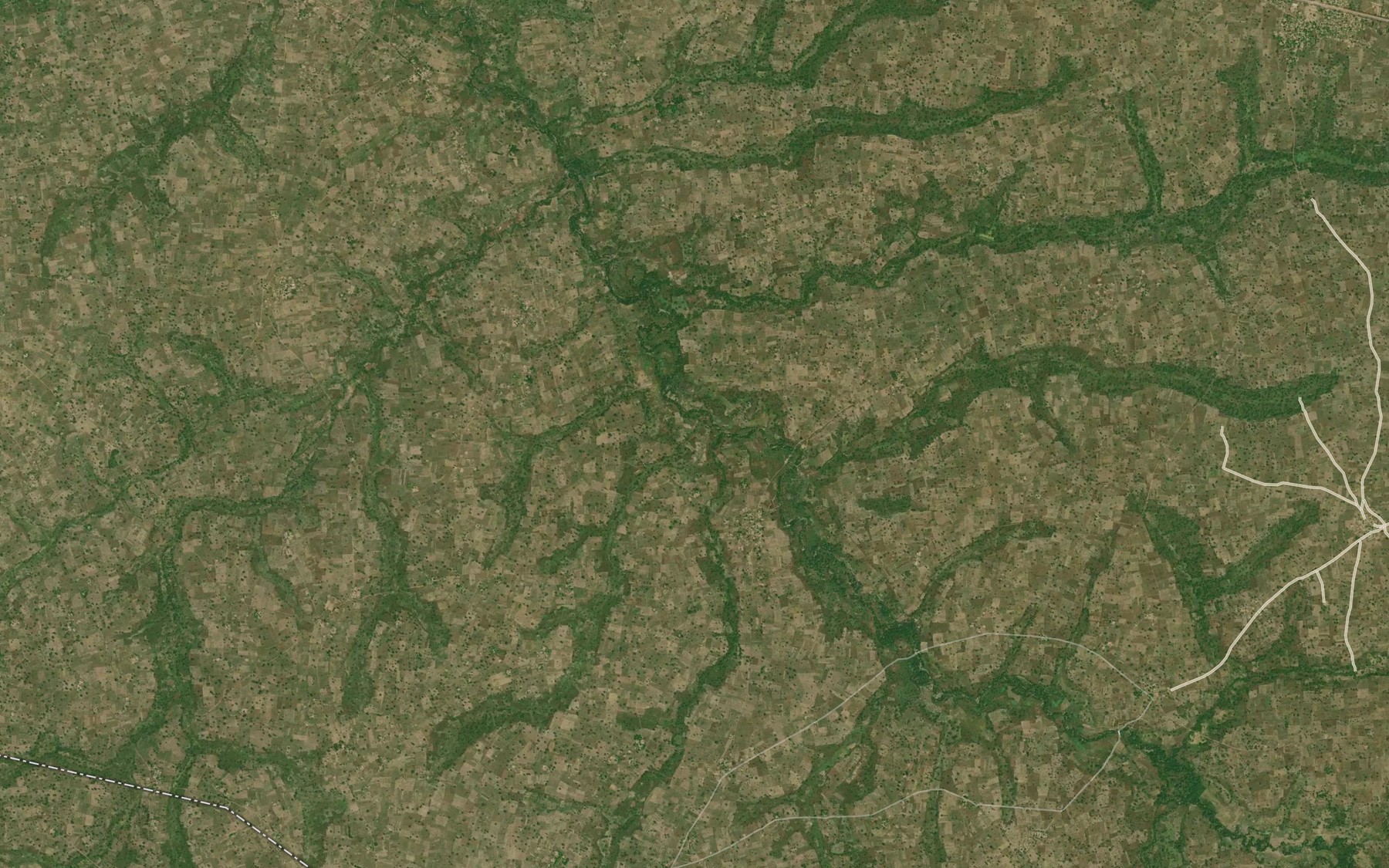 Satellite map of the River Koko