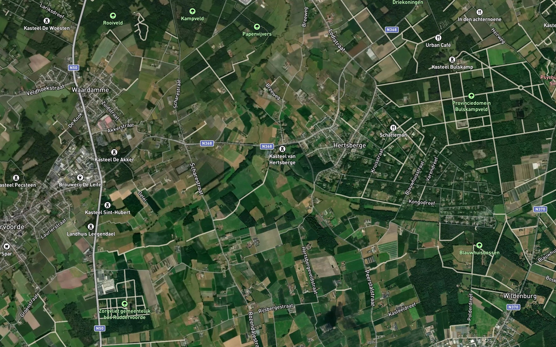 Satellite map of the Ringebeek
