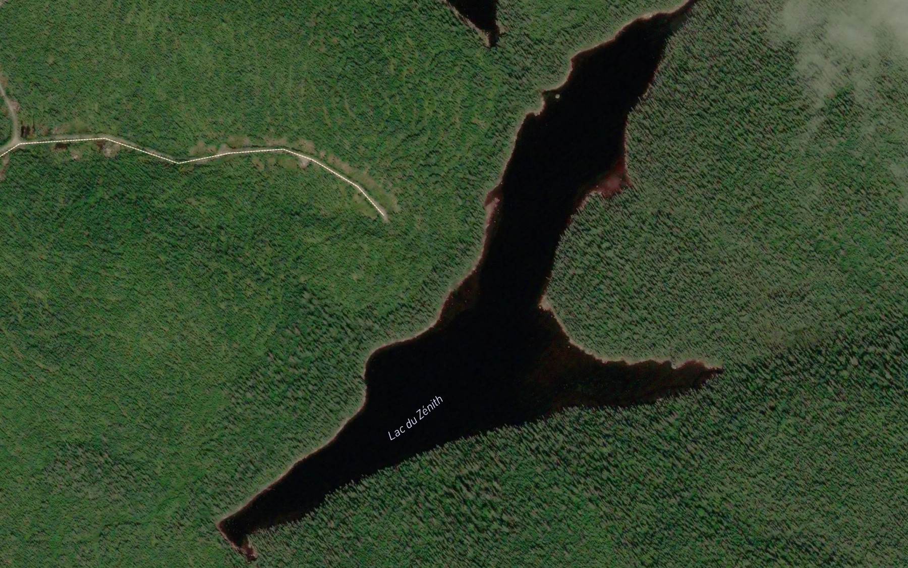 Satellite map of the Lac du Zenith