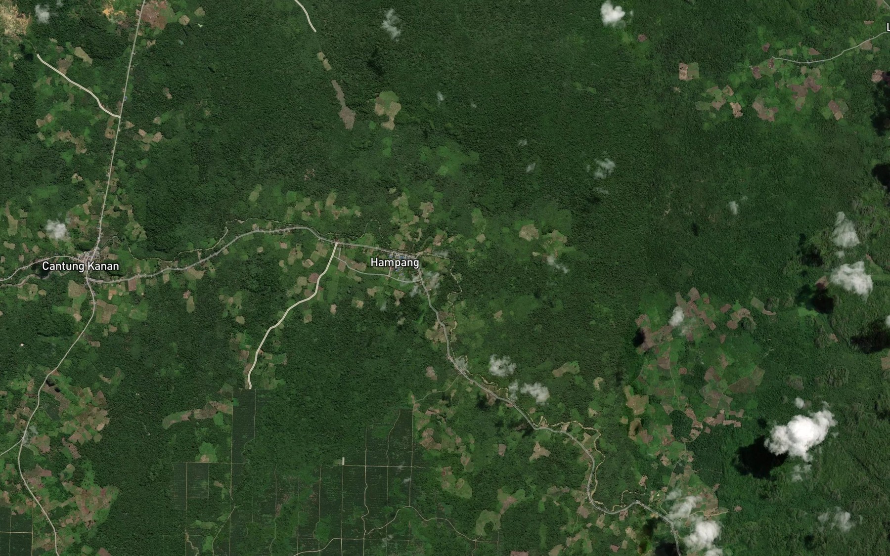 Satellite map of the Sungai Haminak