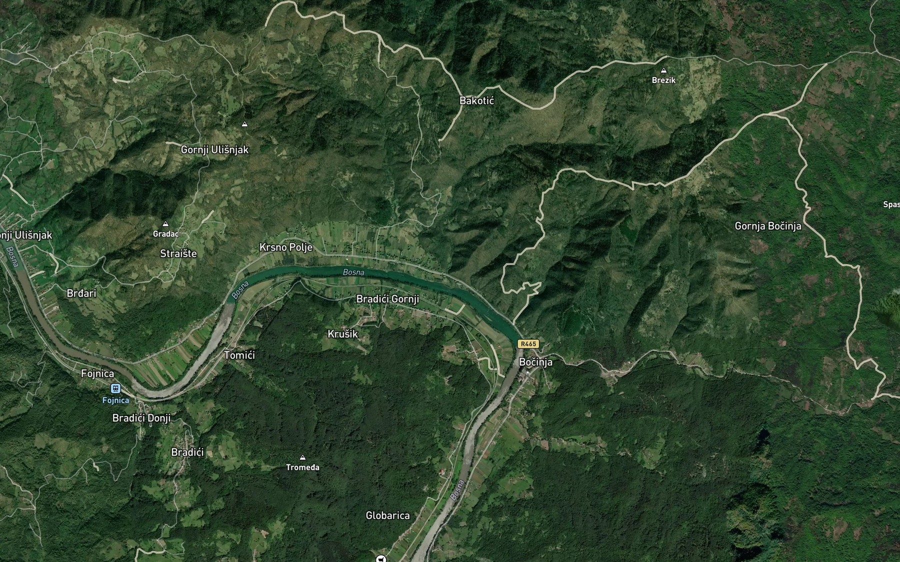 Satellite map of the Vitanj