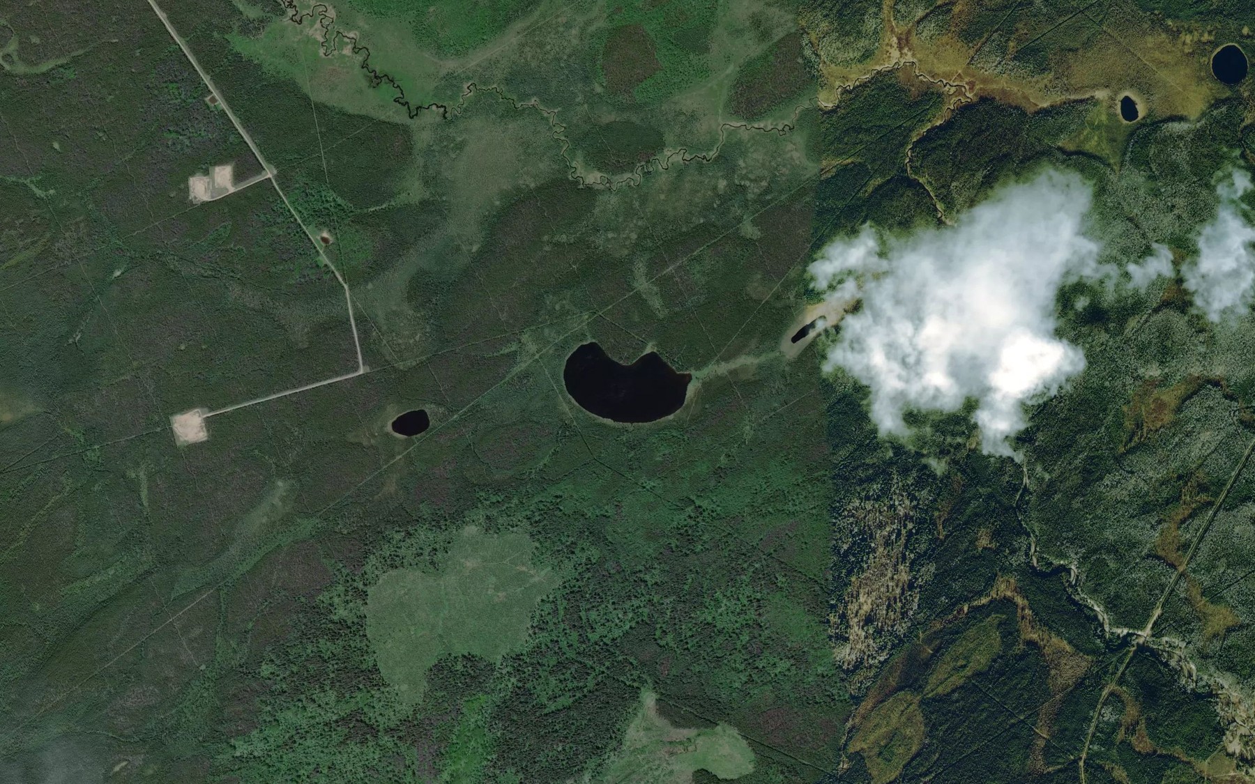Satellite map of the Salt Lake
