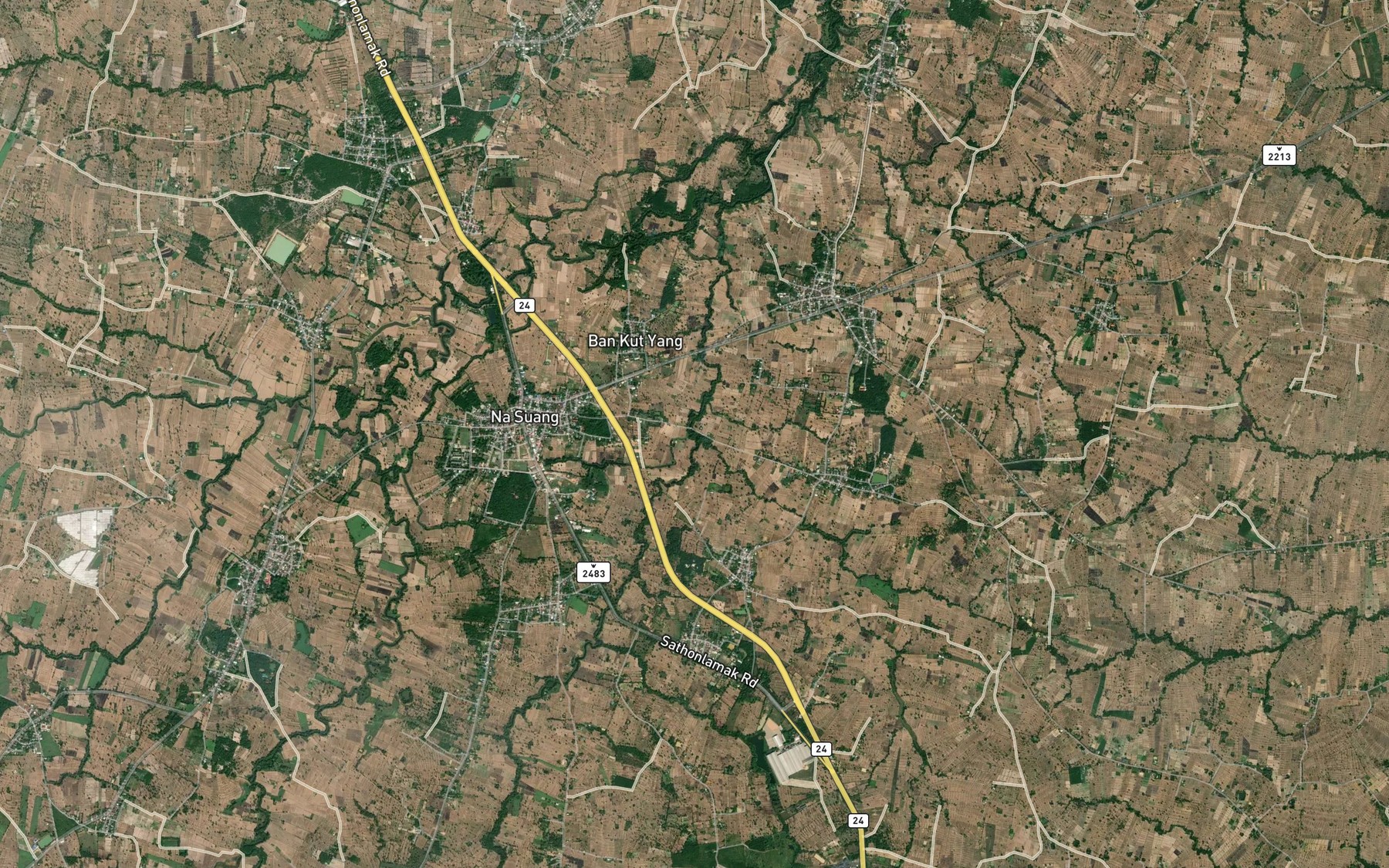 Satellite map of the Huai Muang