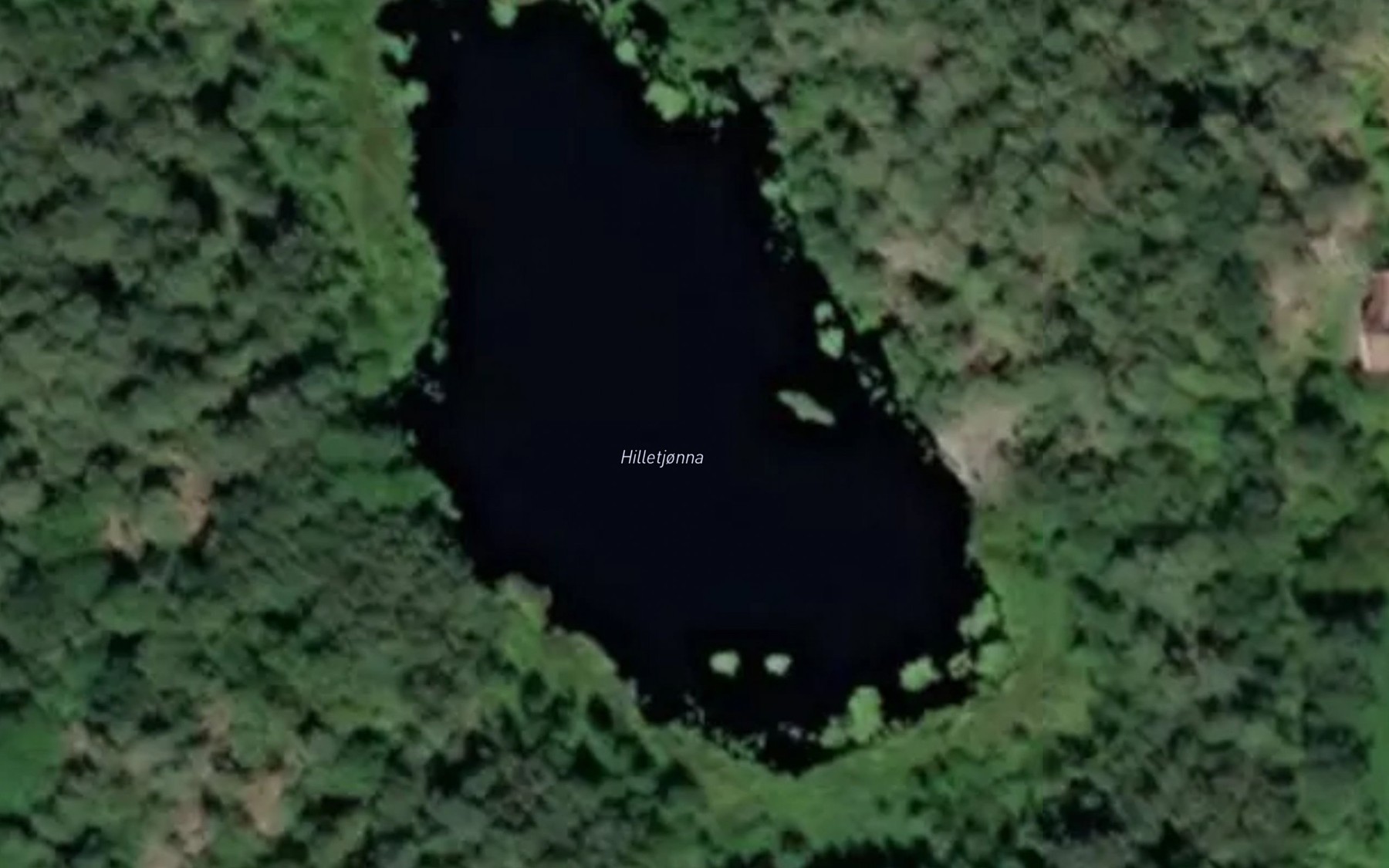 Satellite map of the Hilletjonna