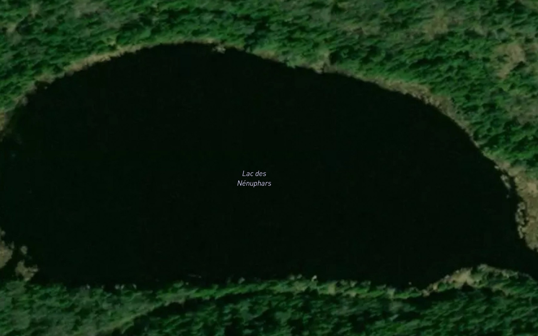 Satellite map of the Lac des Nenuphars