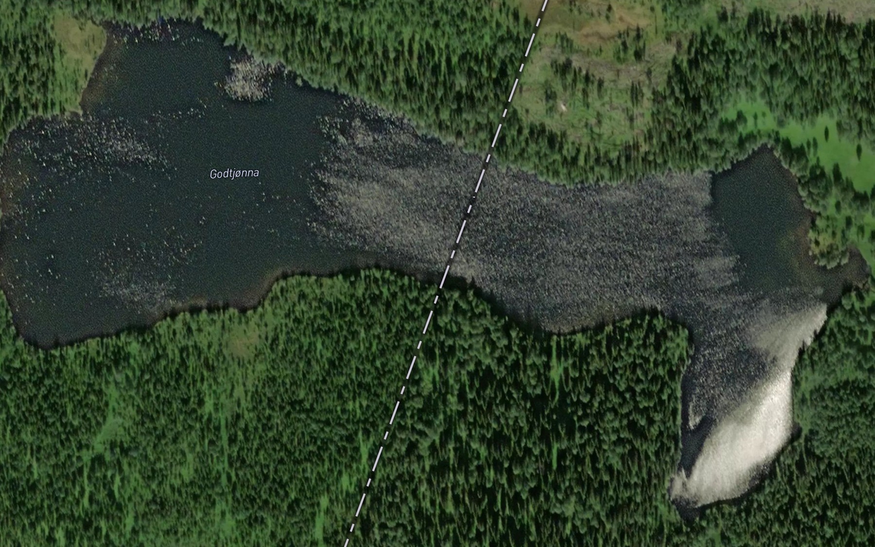 Satellite map of the Godtjorna