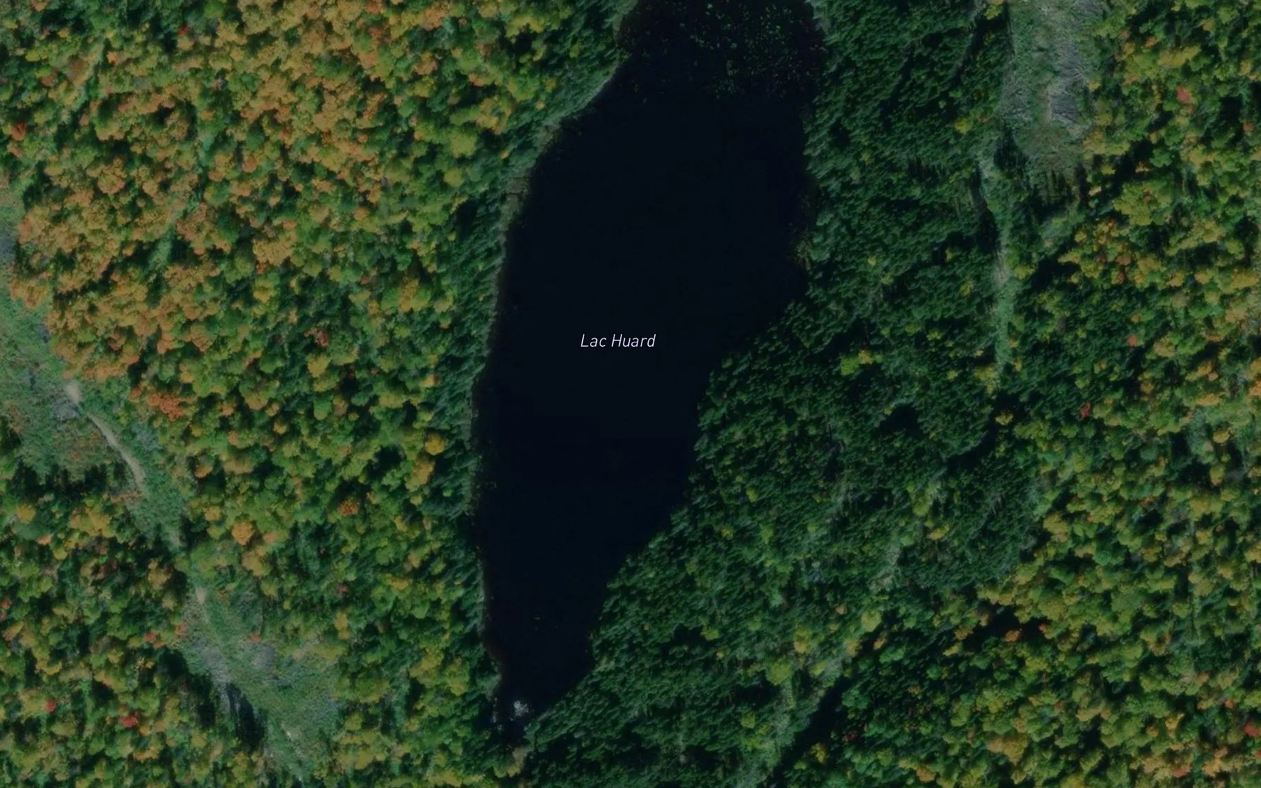 Satellite map of the Lac Huard