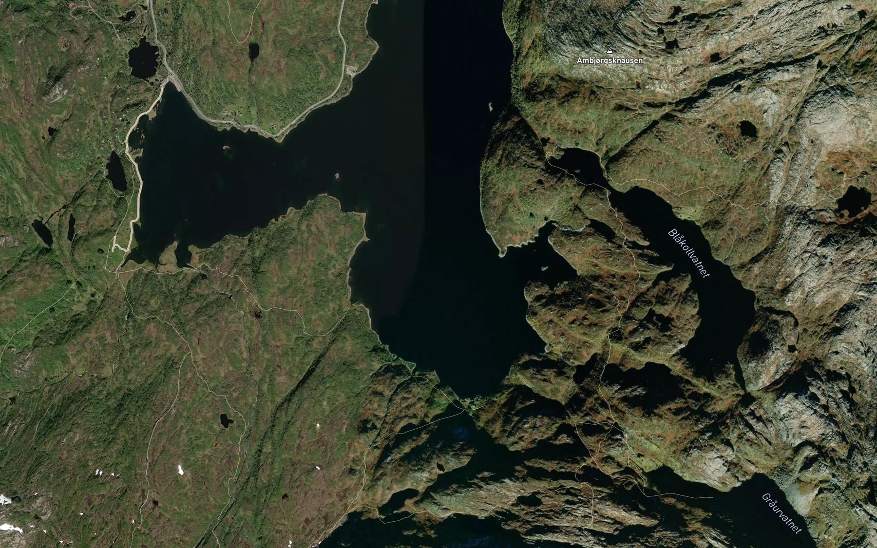 Satellite map of the Hamlagrovatnet