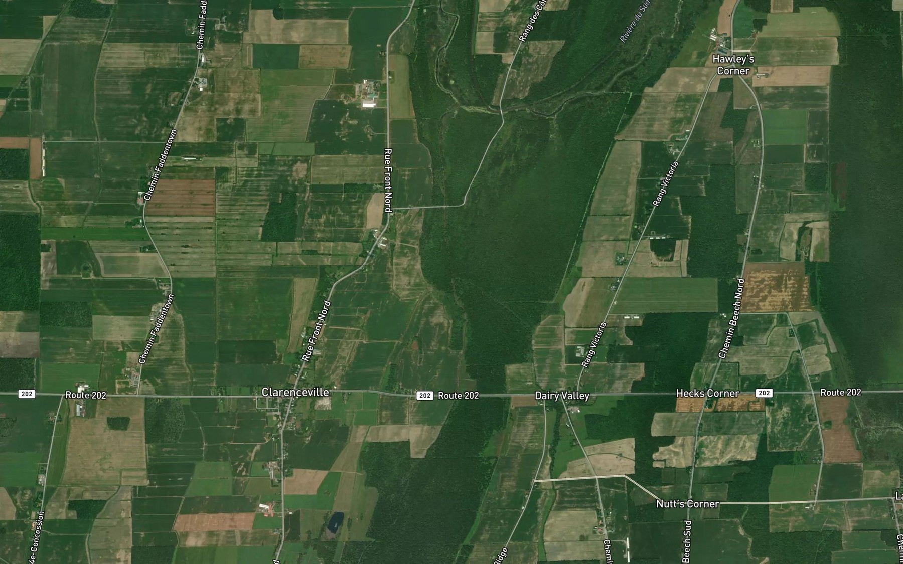 Satellite map of the Cours d'eau Molleur-Leduc
