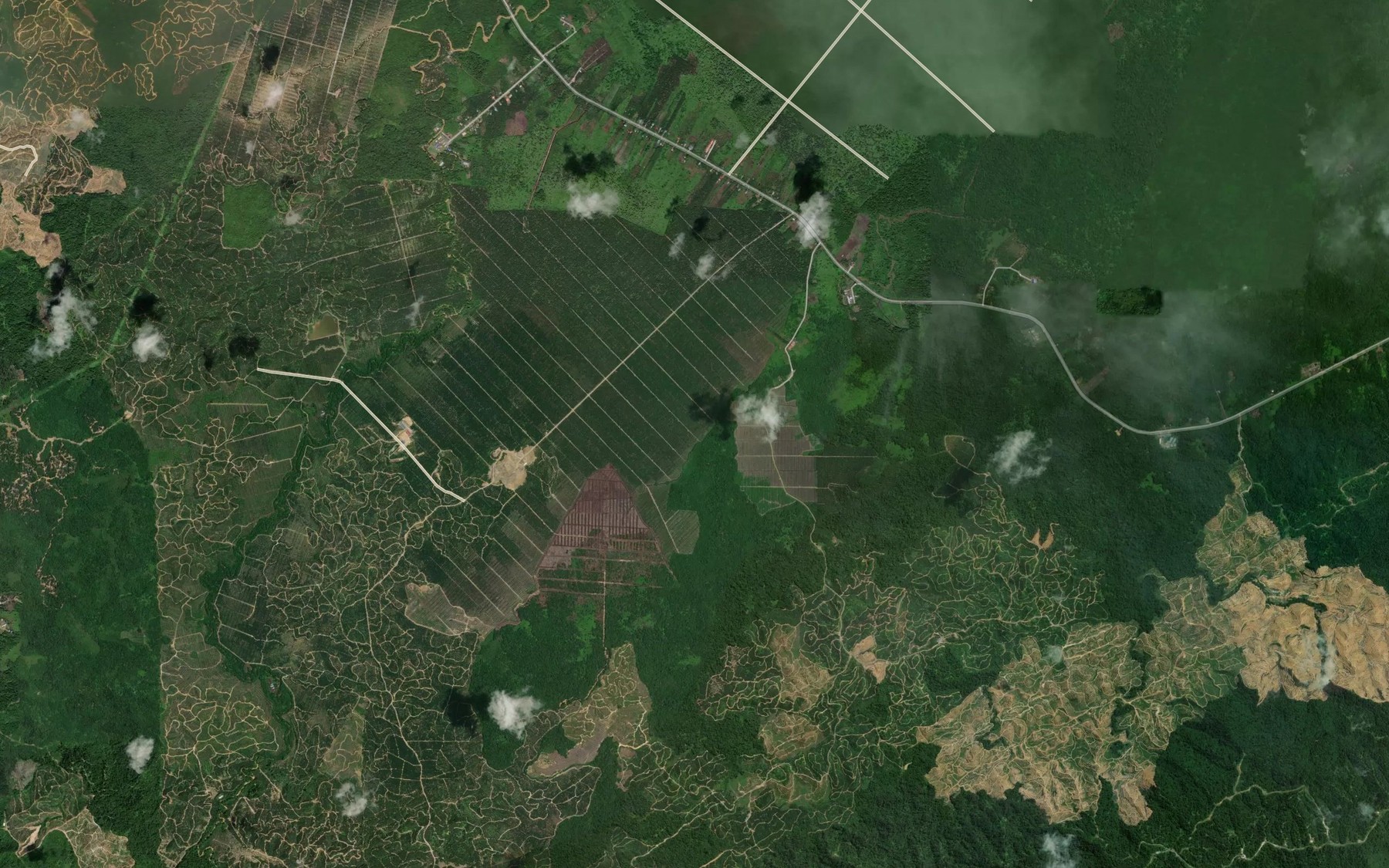 Satellite map of the Sungai Tinjok