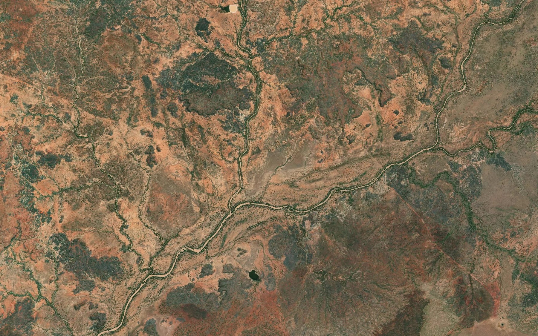 Satellite map of the Police Lagoon