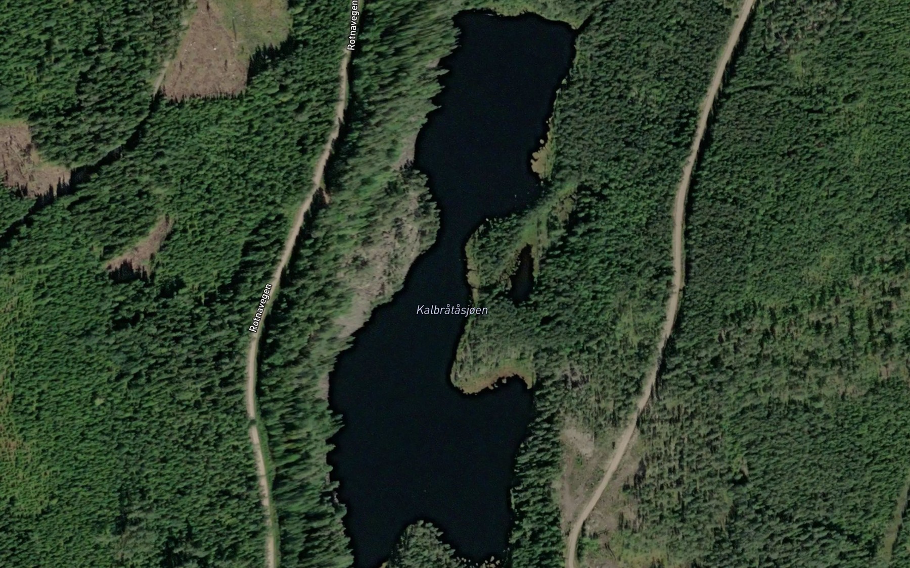 Satellite map of the Kalbratasjoen