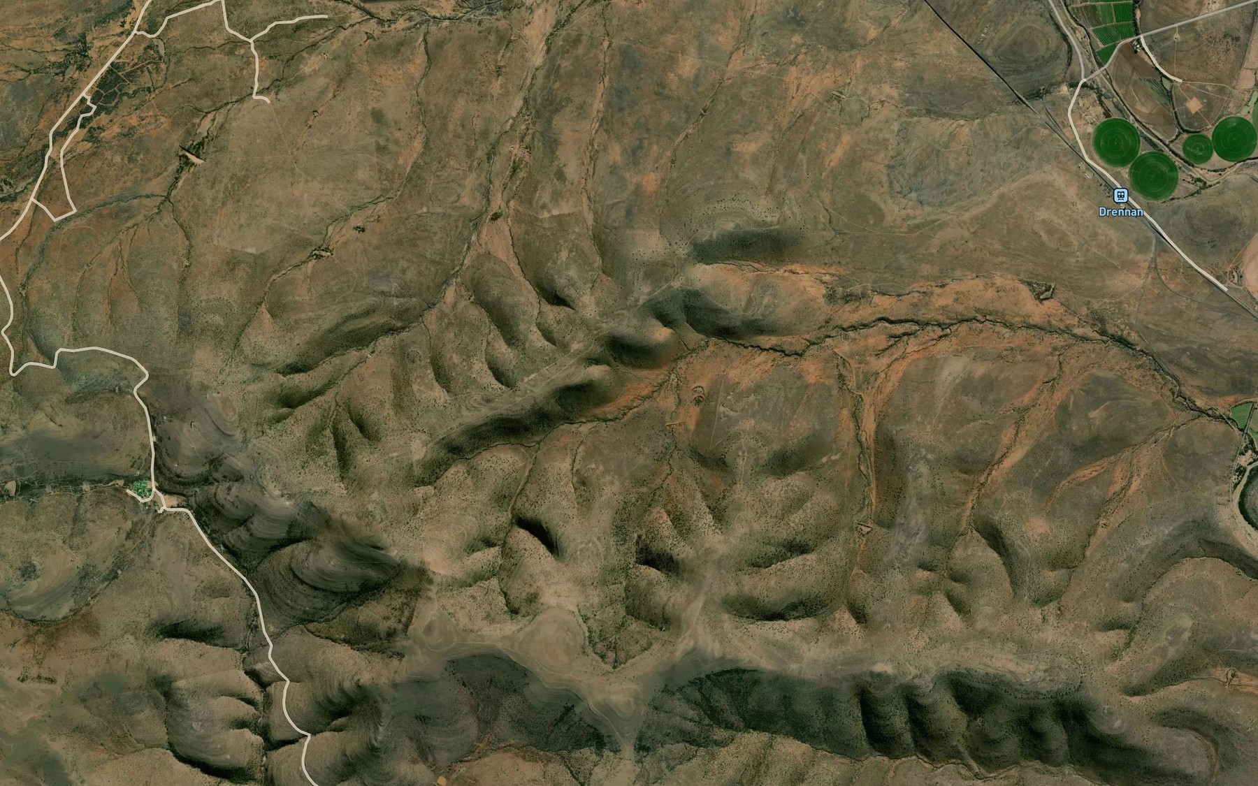 Satellite map of the Wolwekloof