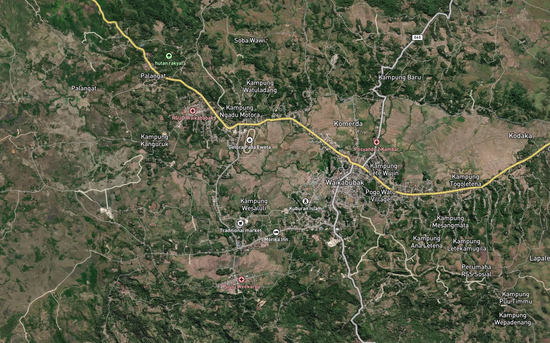 Satellite map of the Loko Kereloko