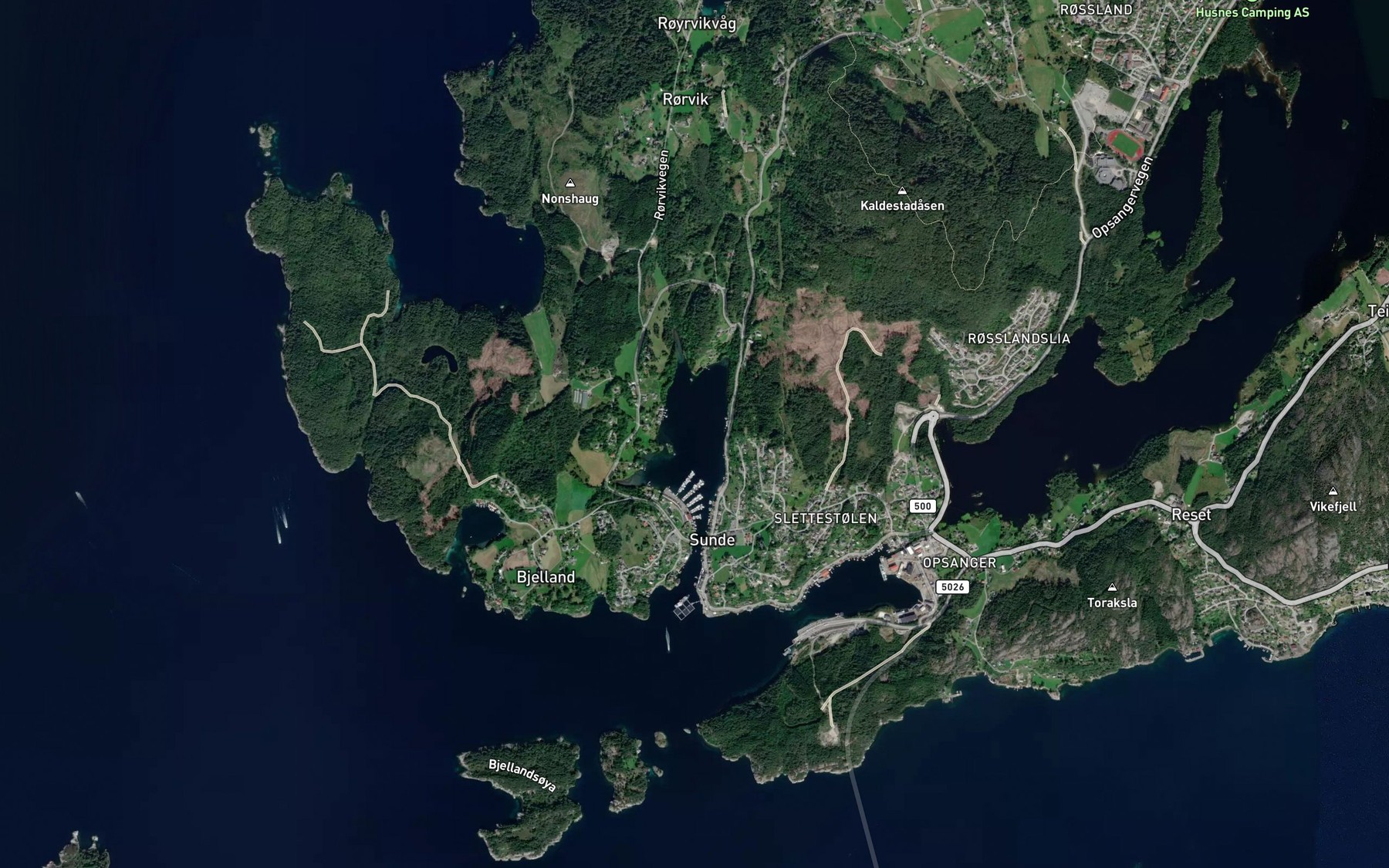 Satellite map of the Sundevag
