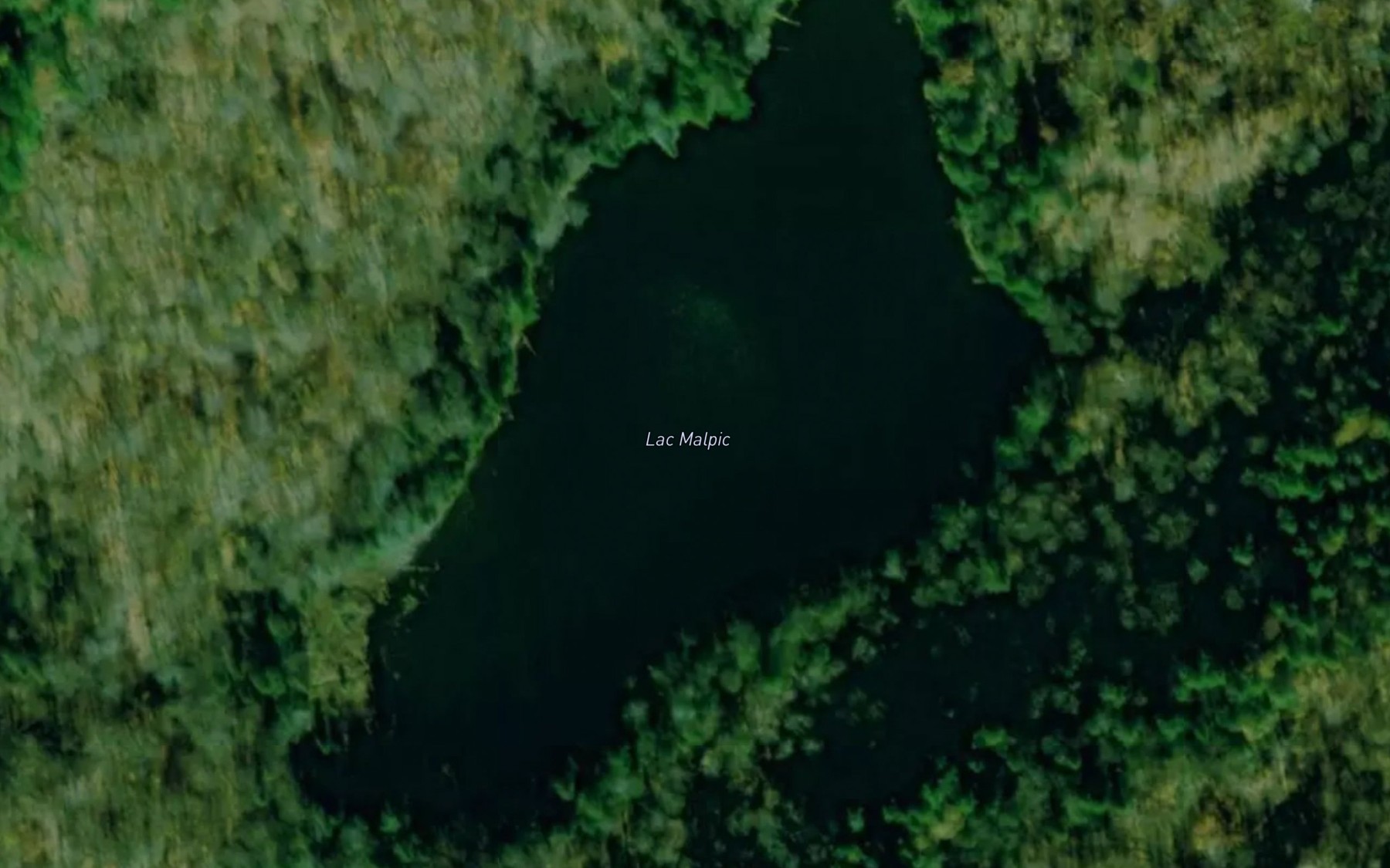 Satellite map of the Lac Malpic