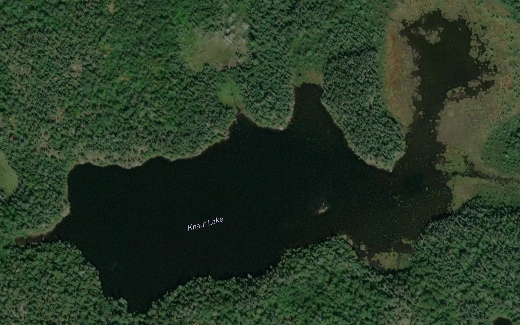 Satellite map of the Knauf Lake