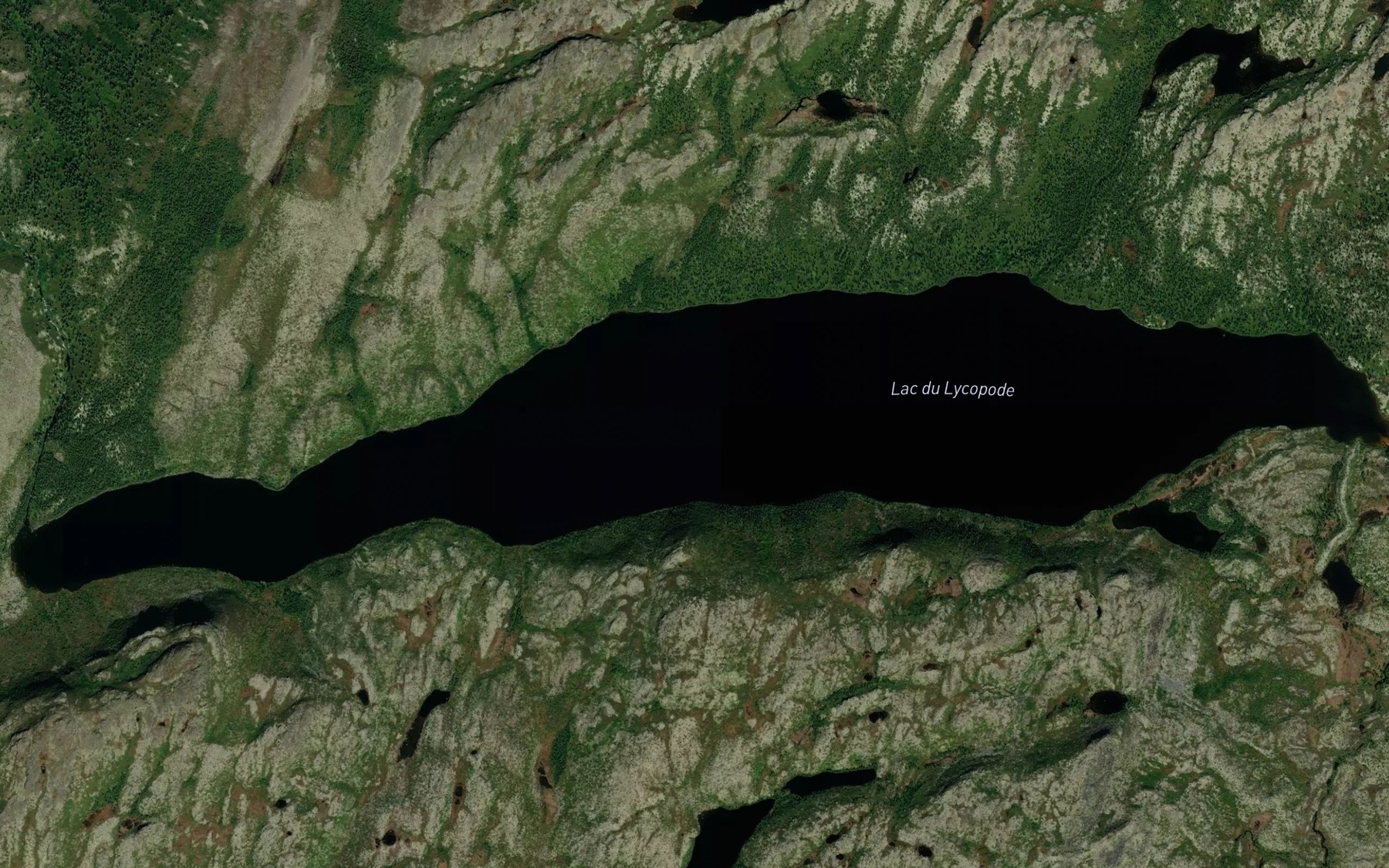 Satellite map of the Lac du Lycopode