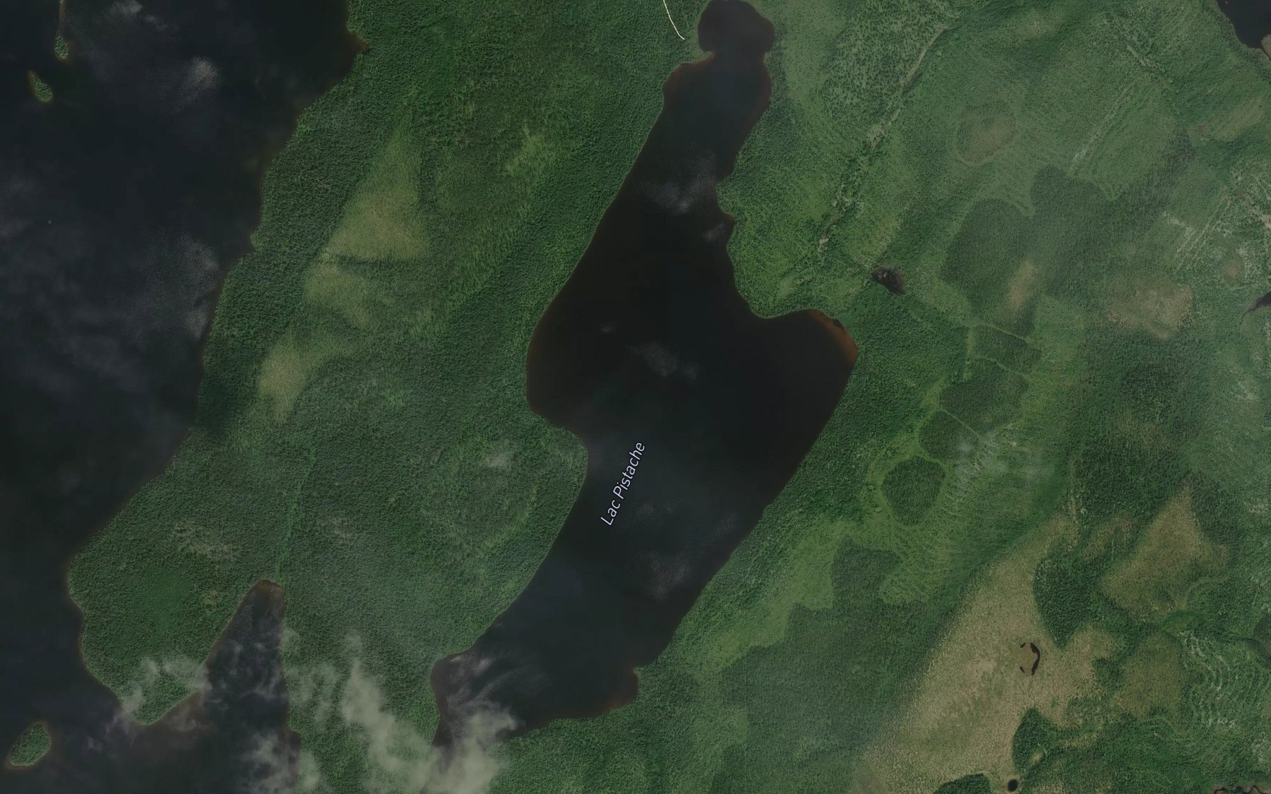 Satellite map of the Lac Pistache
