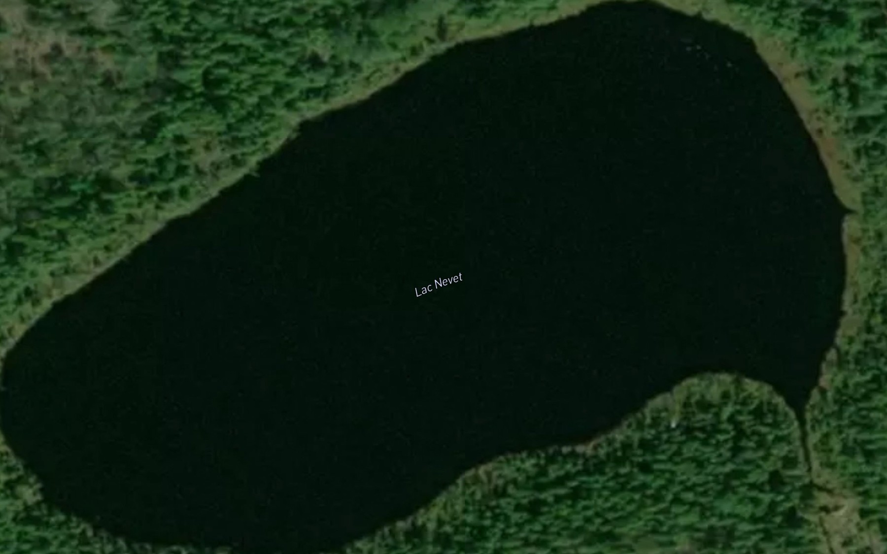 Satellite map of the Lac Nevet
