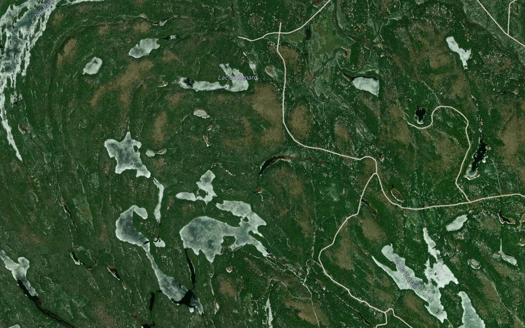 Satellite map of the Marche Miracle