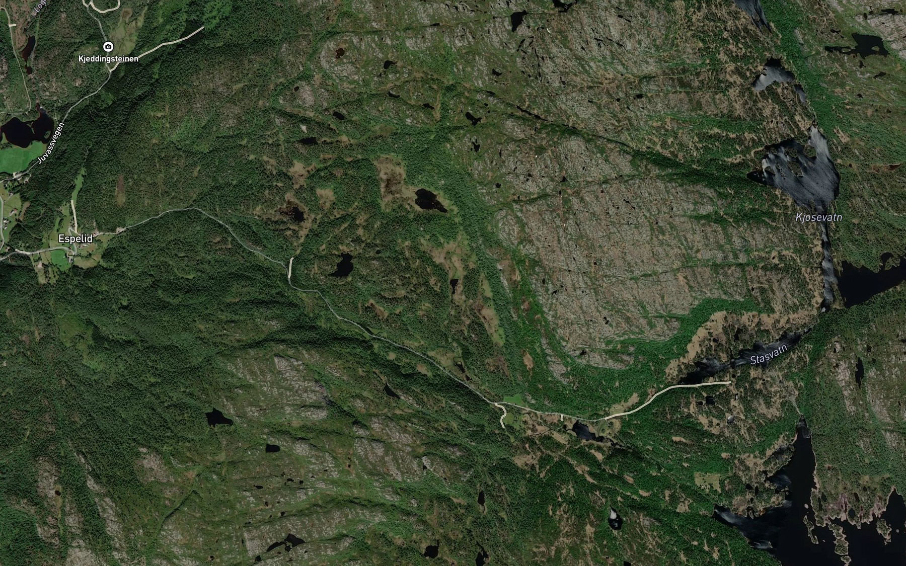 Satellite map of the Stedjanstjonnae