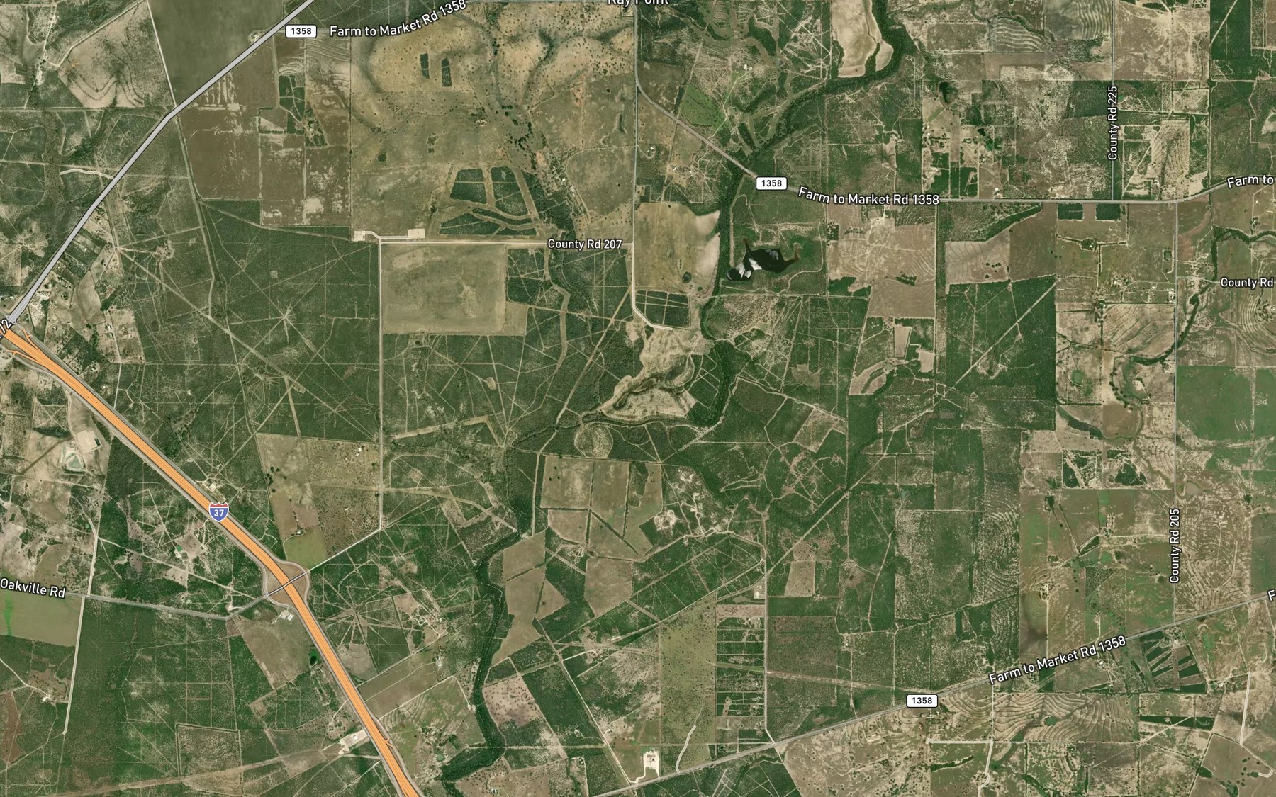 Satellite map of the Salt Branch