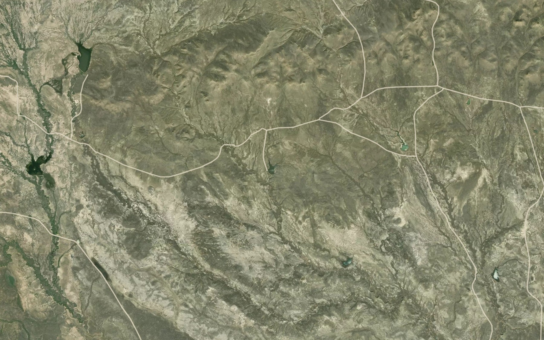 Satellite map of the Mud Lake