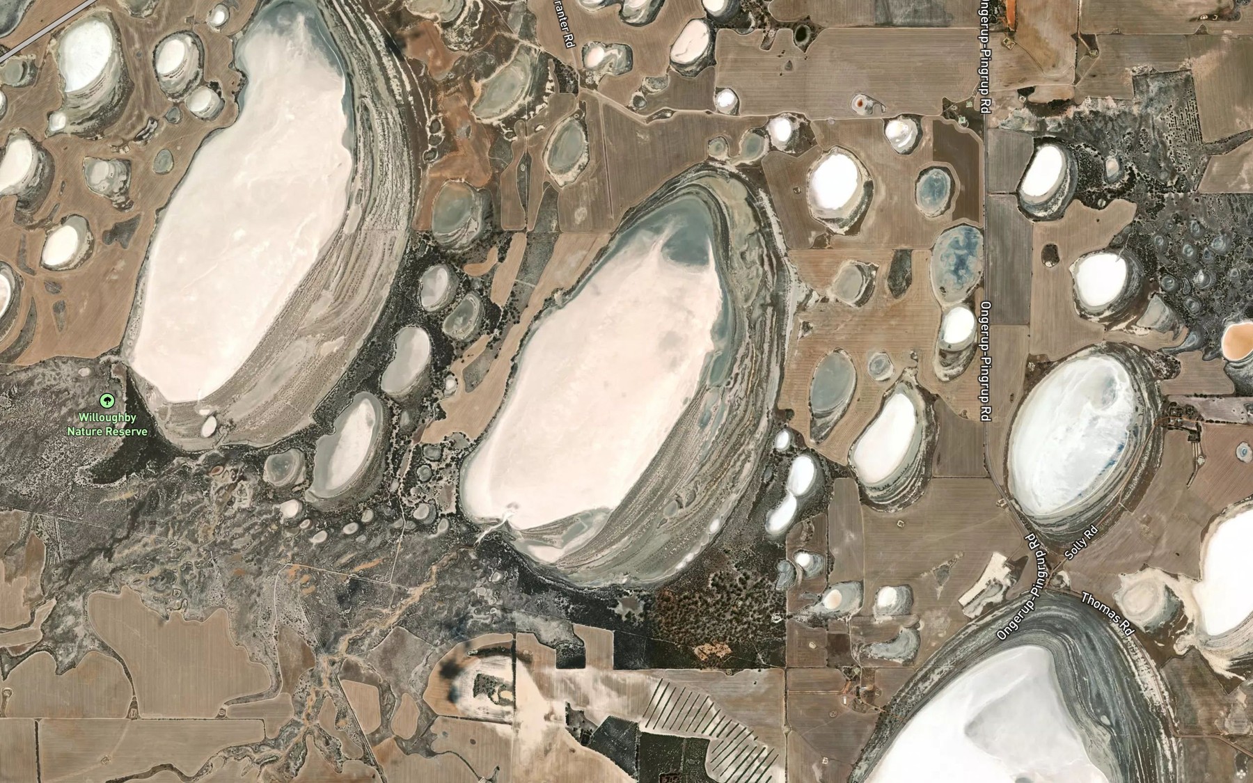 Satellite map of the Lake Joy