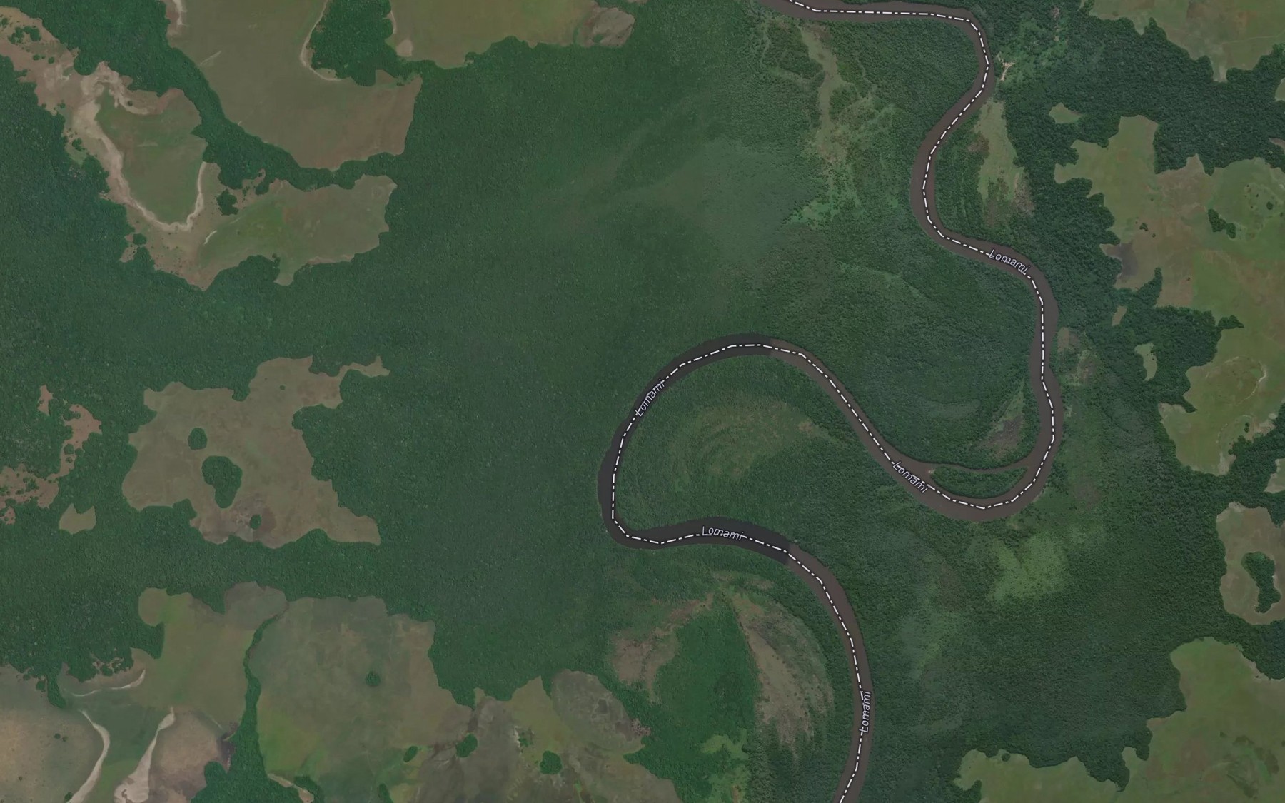 Satellite map of the Lupa