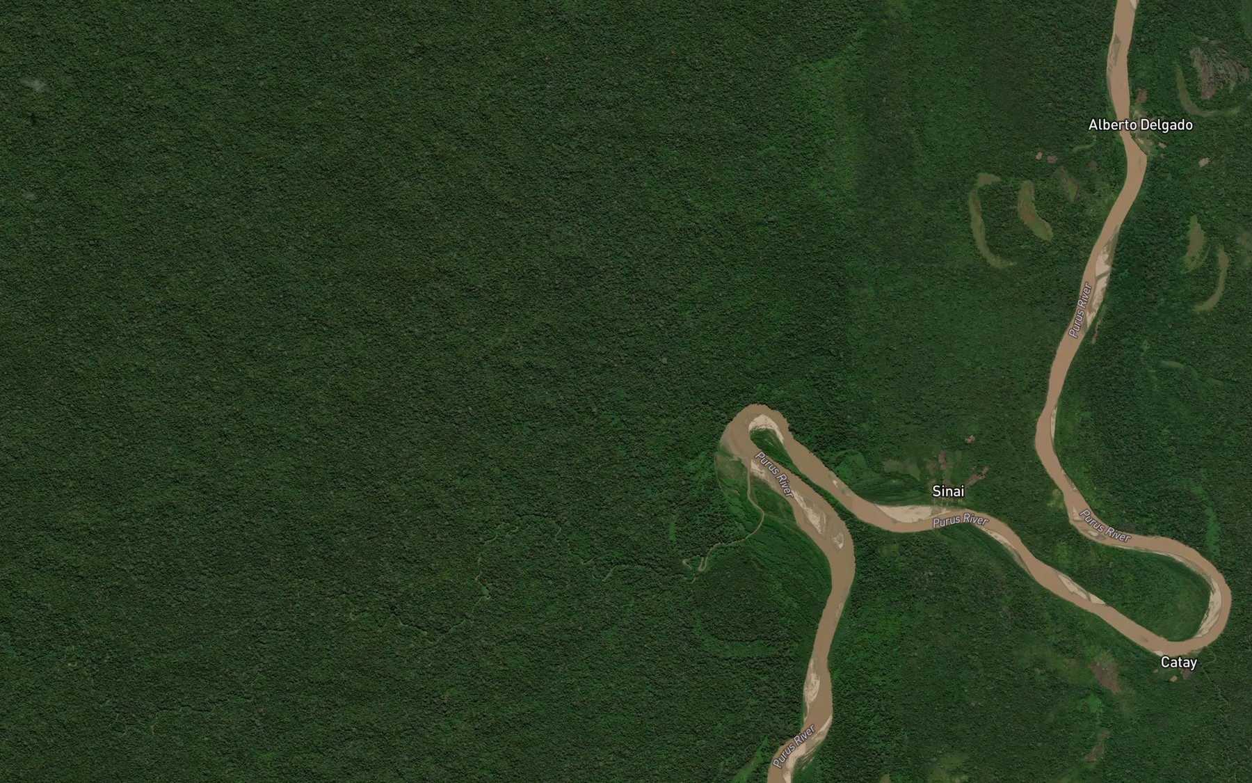 Satellite map of the Rio Calaillo