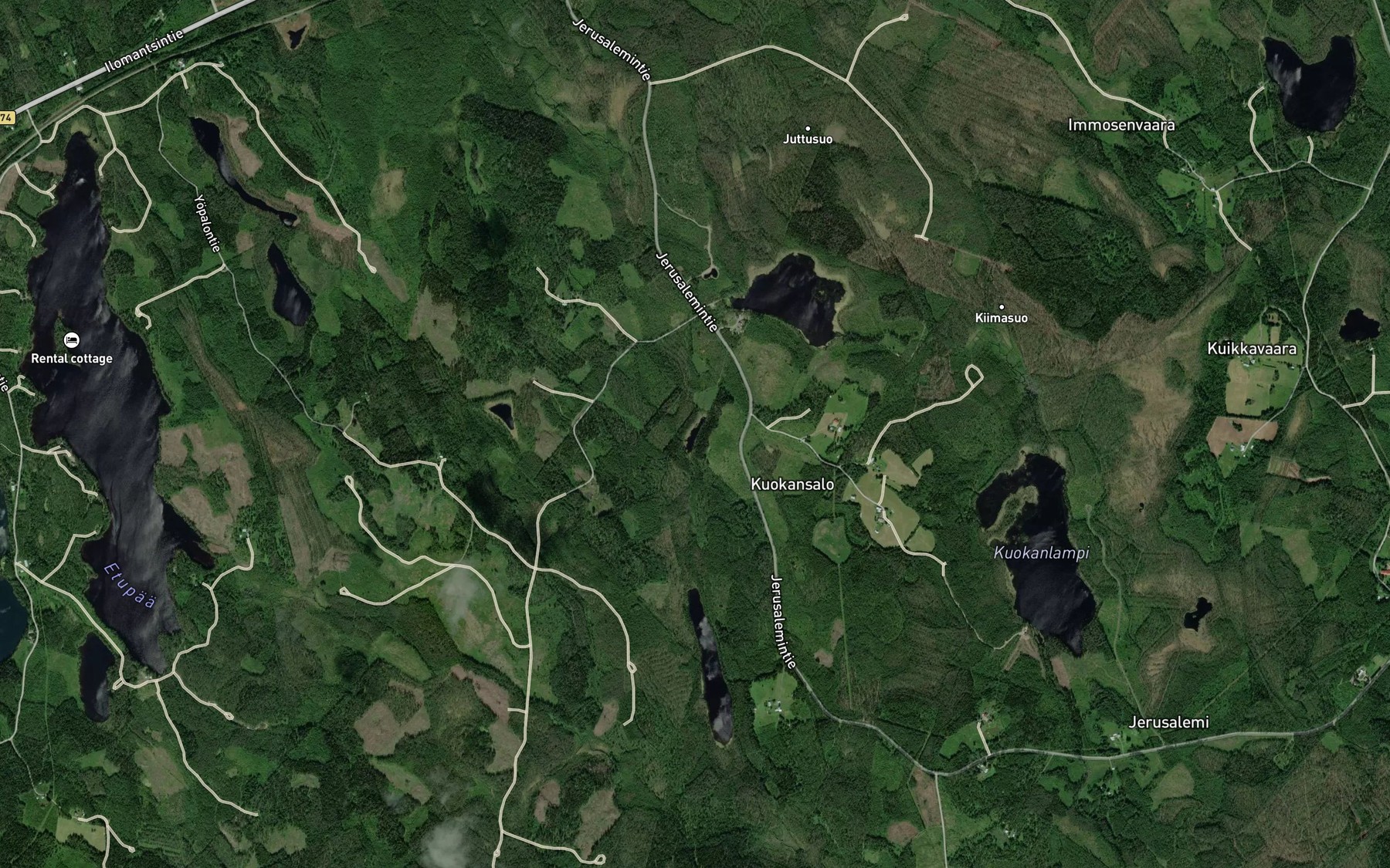 Satellite map of the Pieni-Syva