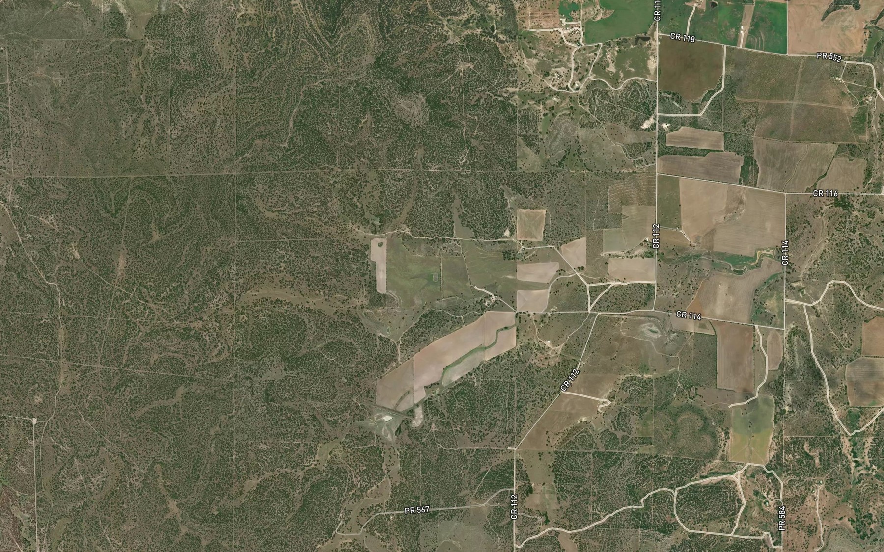 Satellite map of the Reservoir Number Six