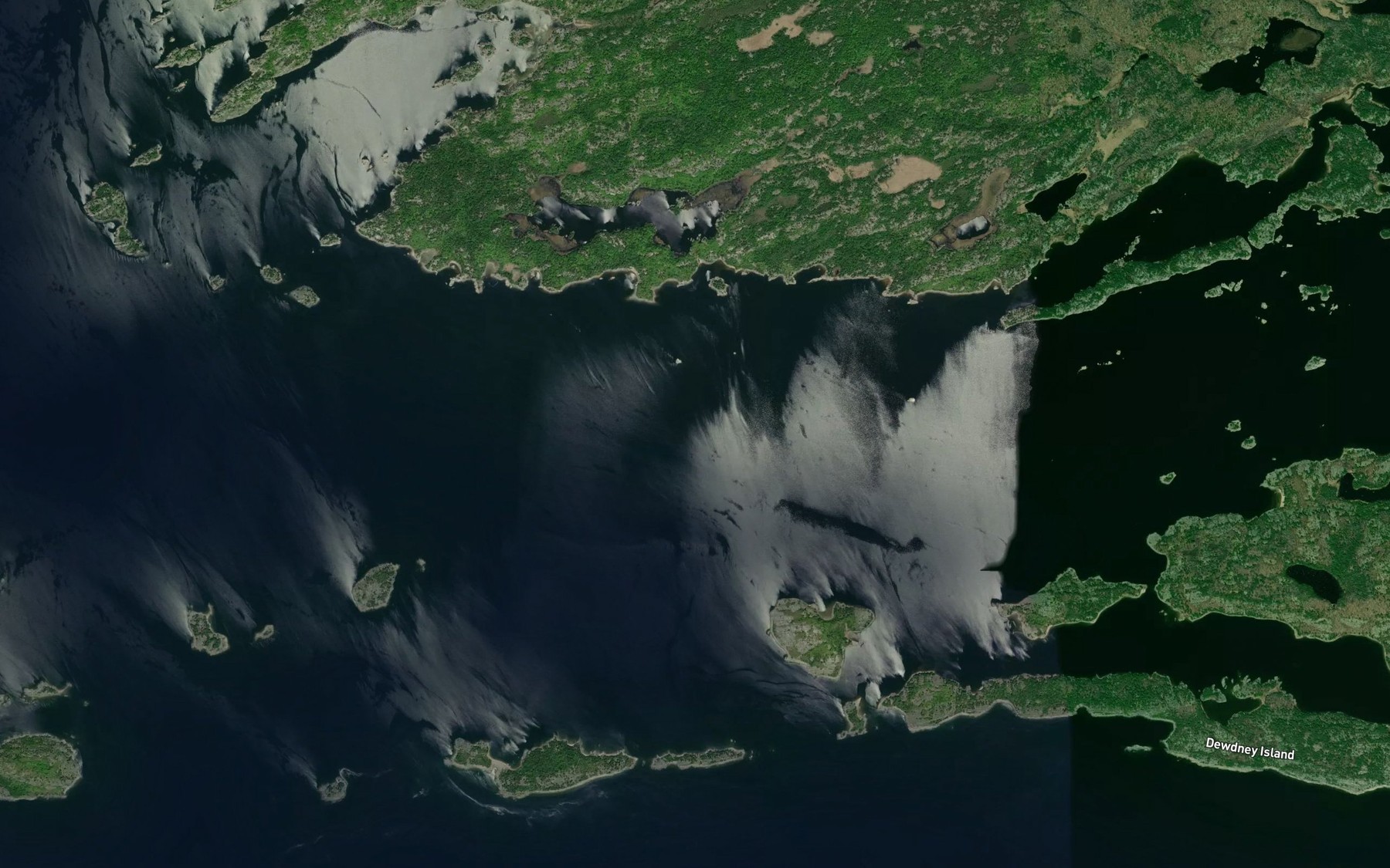 Satellite map of the Chapman Reef