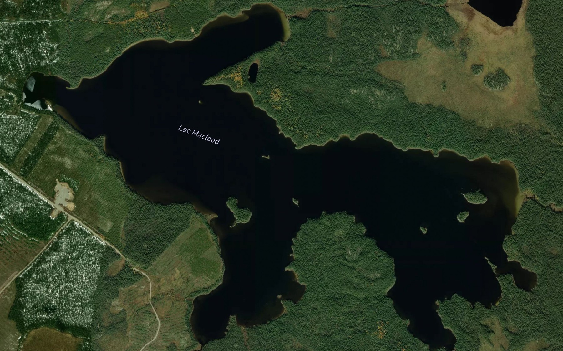Satellite map of the Lac Macleod