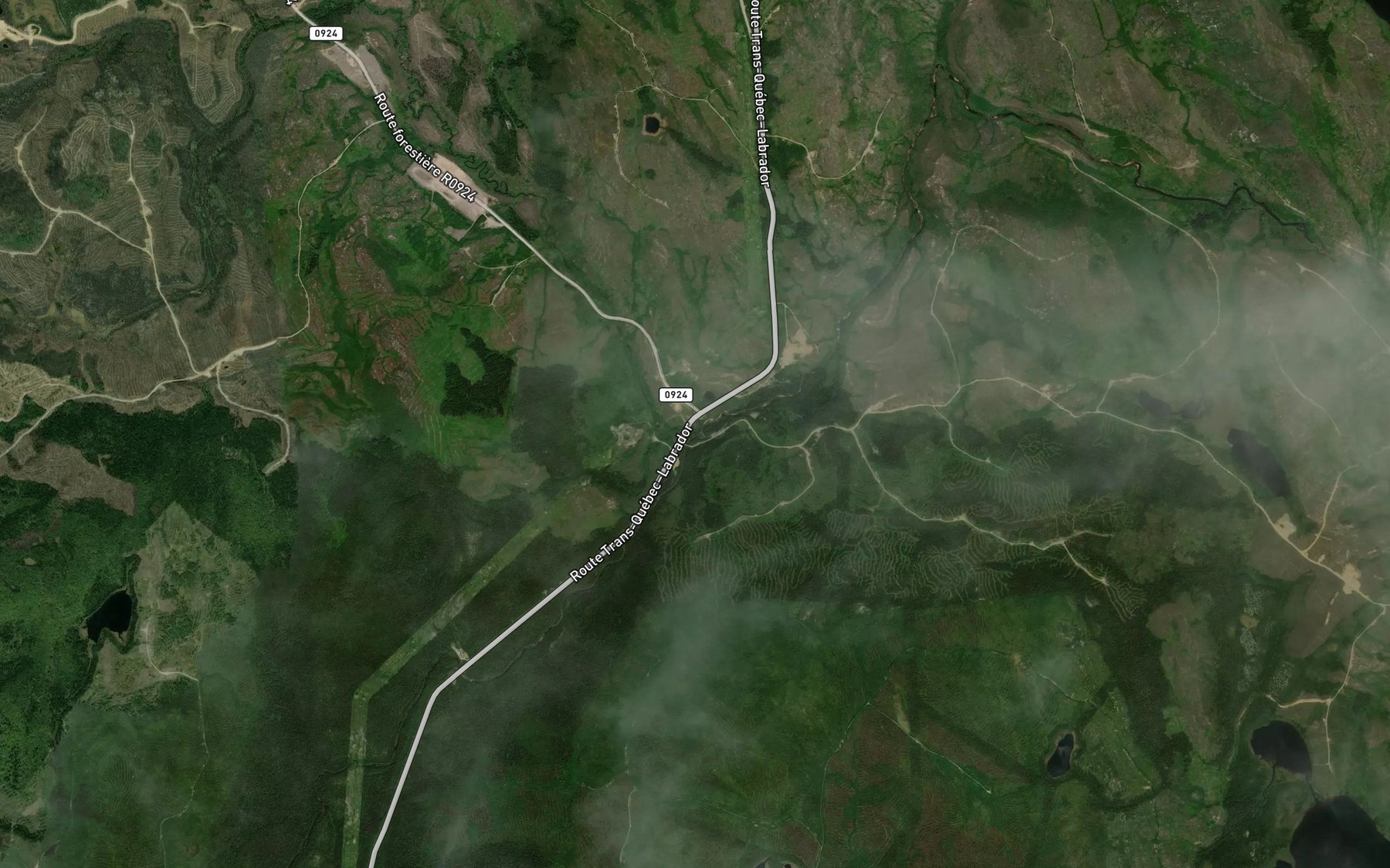 Satellite map of the Ruisseau Gino