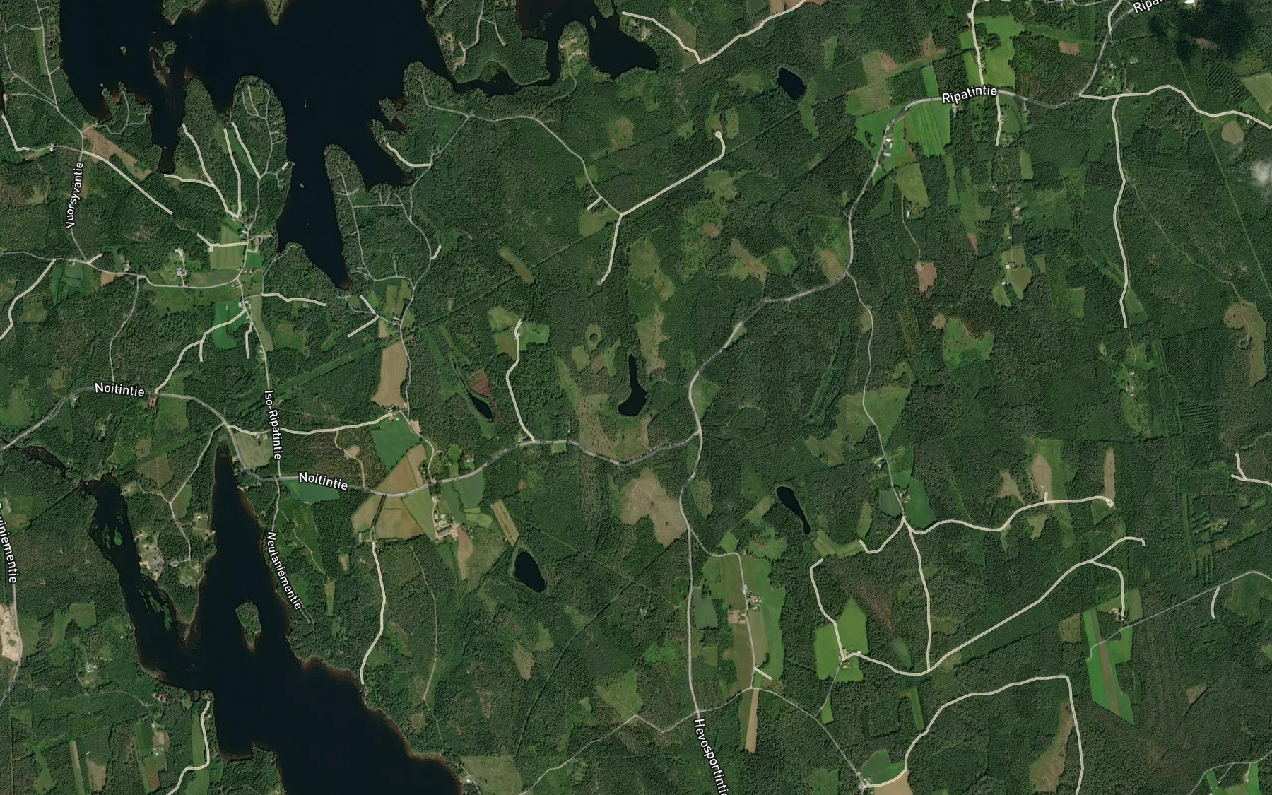 Satellite map of the Haukilampi