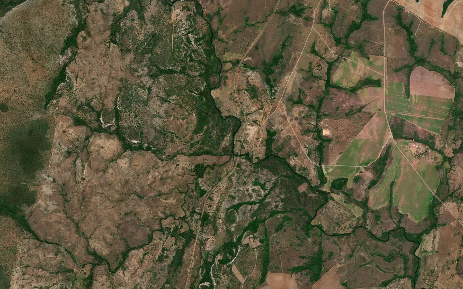 Satellite map of the Ribeirao Aldeia