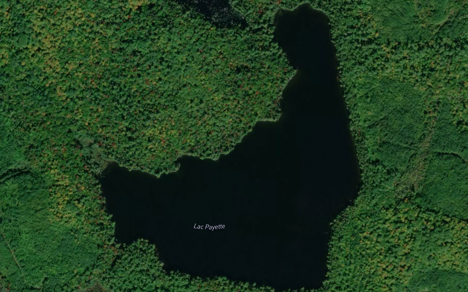 Satellite map of the Lac Payette
