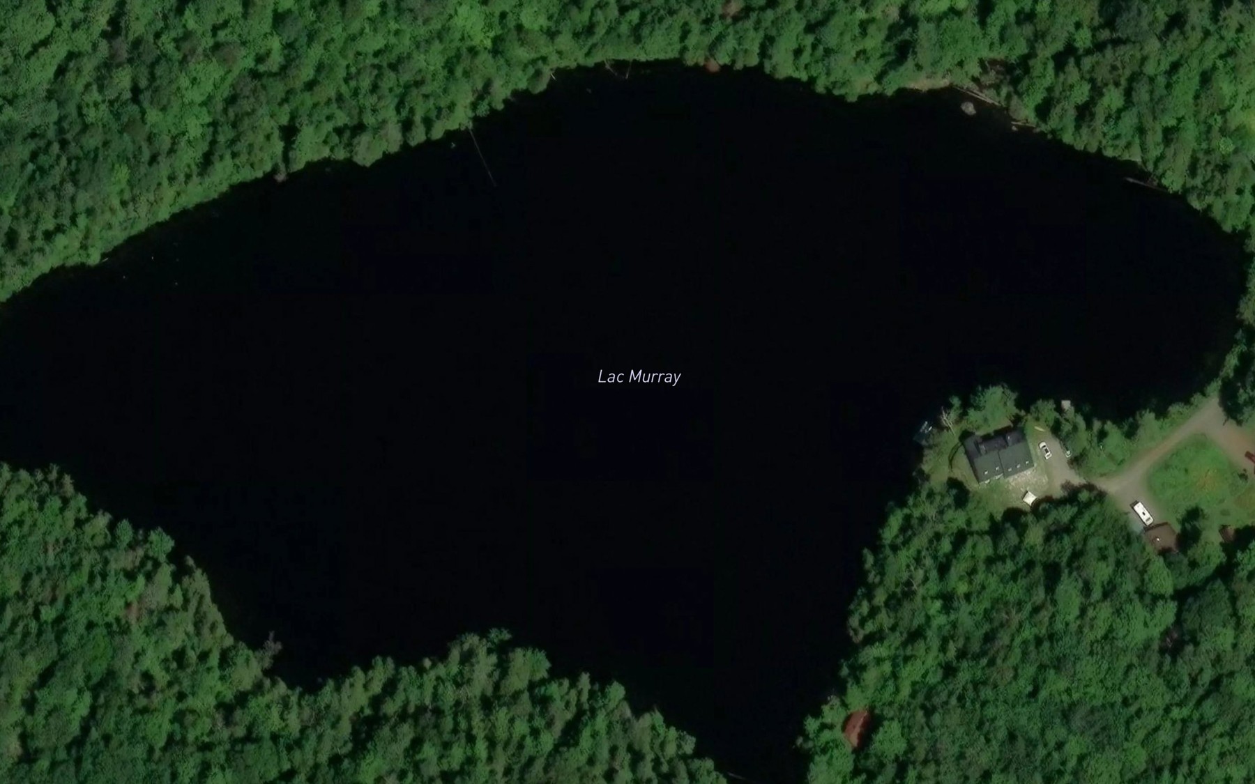 Satellite map of the Lac Murray